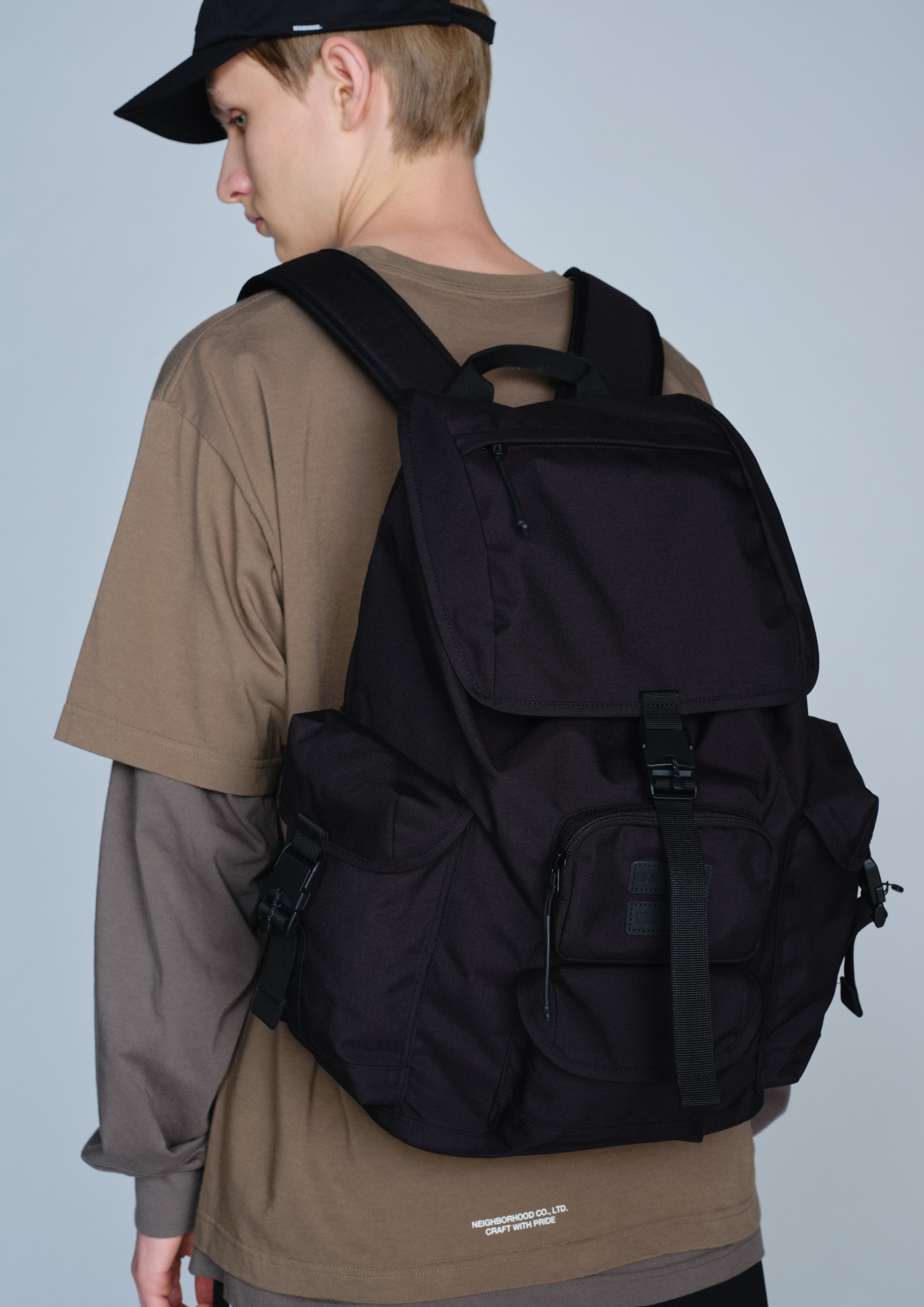 Neighborhood NH X Baicyclon Backpack Rucksack Schwarz 16 Zoll