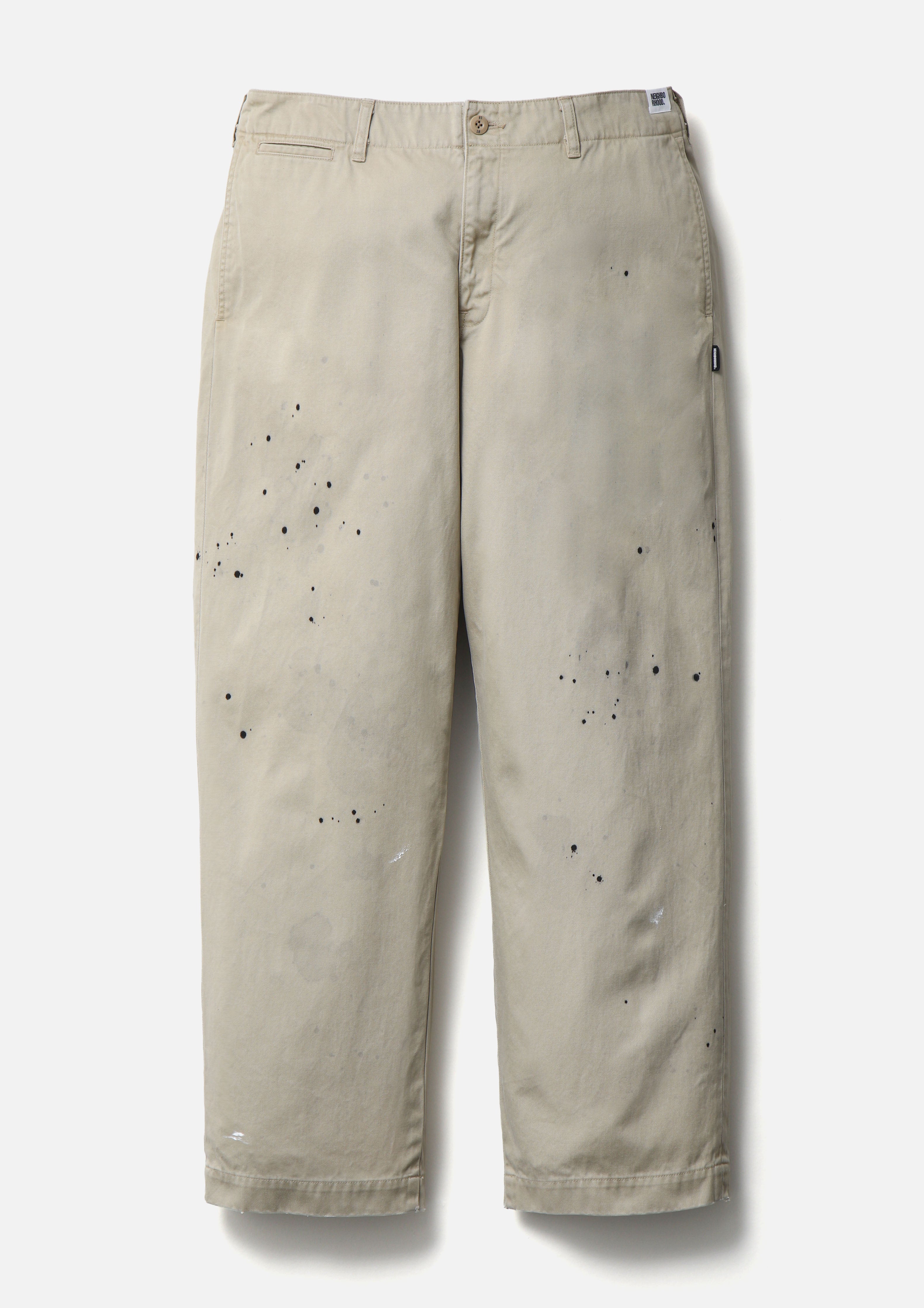 Neighborhood Savage Chino Pants Chinohose Beige Used Baumwolle