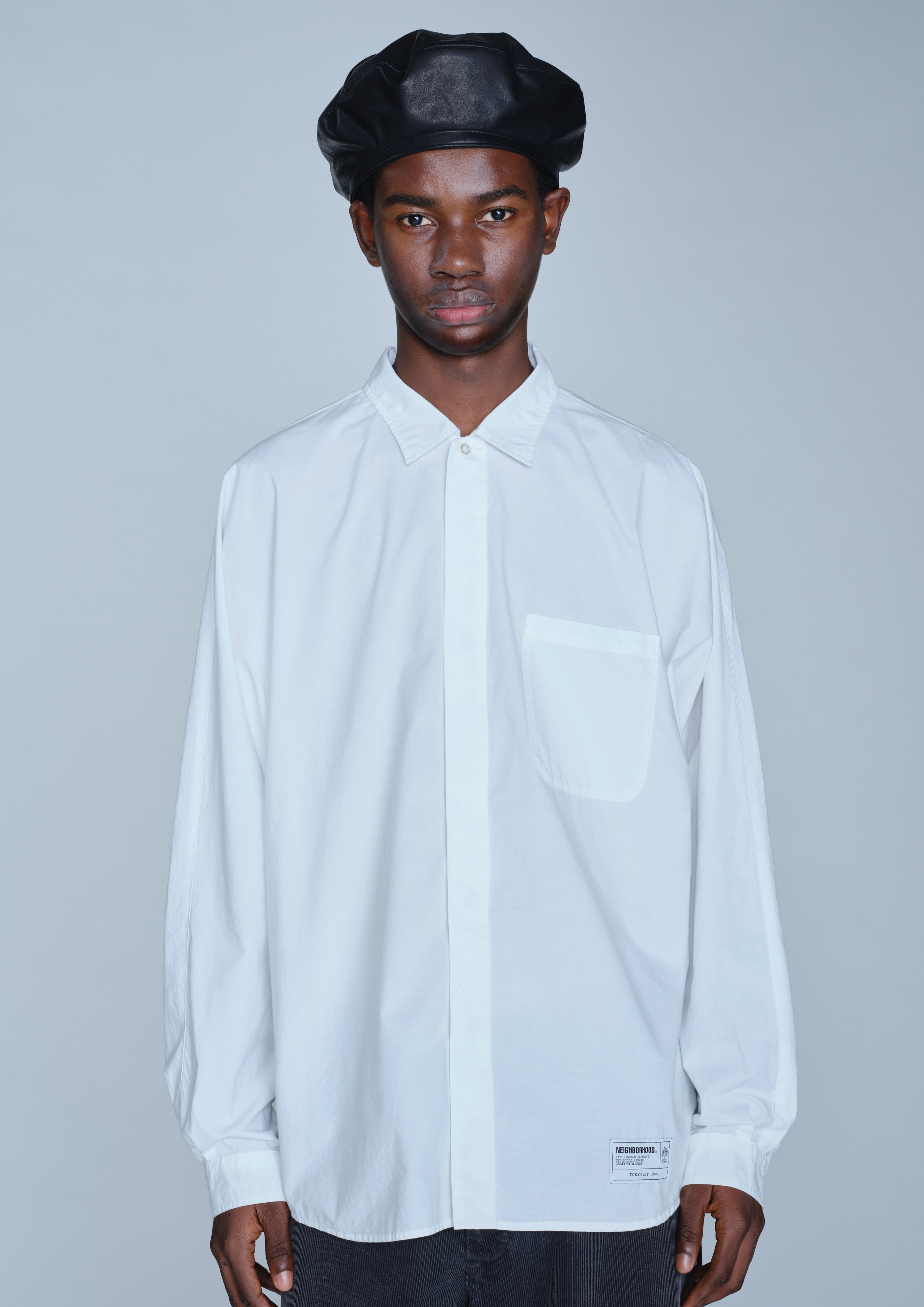 Neighborhood Dolman Sleeve Shirt LS Hemd Weiß Baumwolle