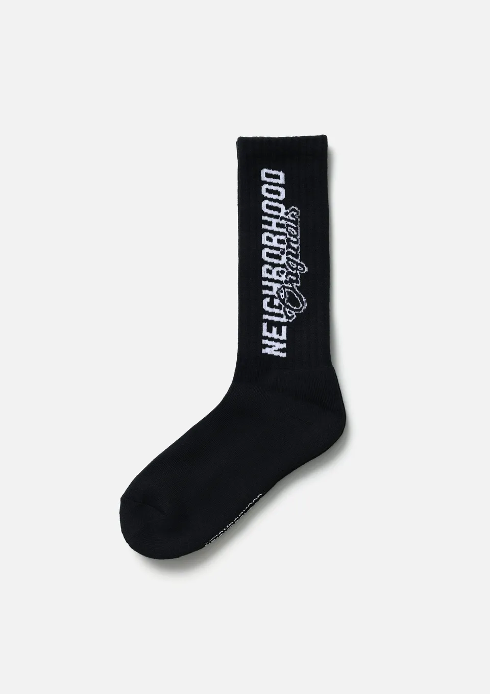 Neighborhood Logo Socks Socken Schwarz Baumwolle