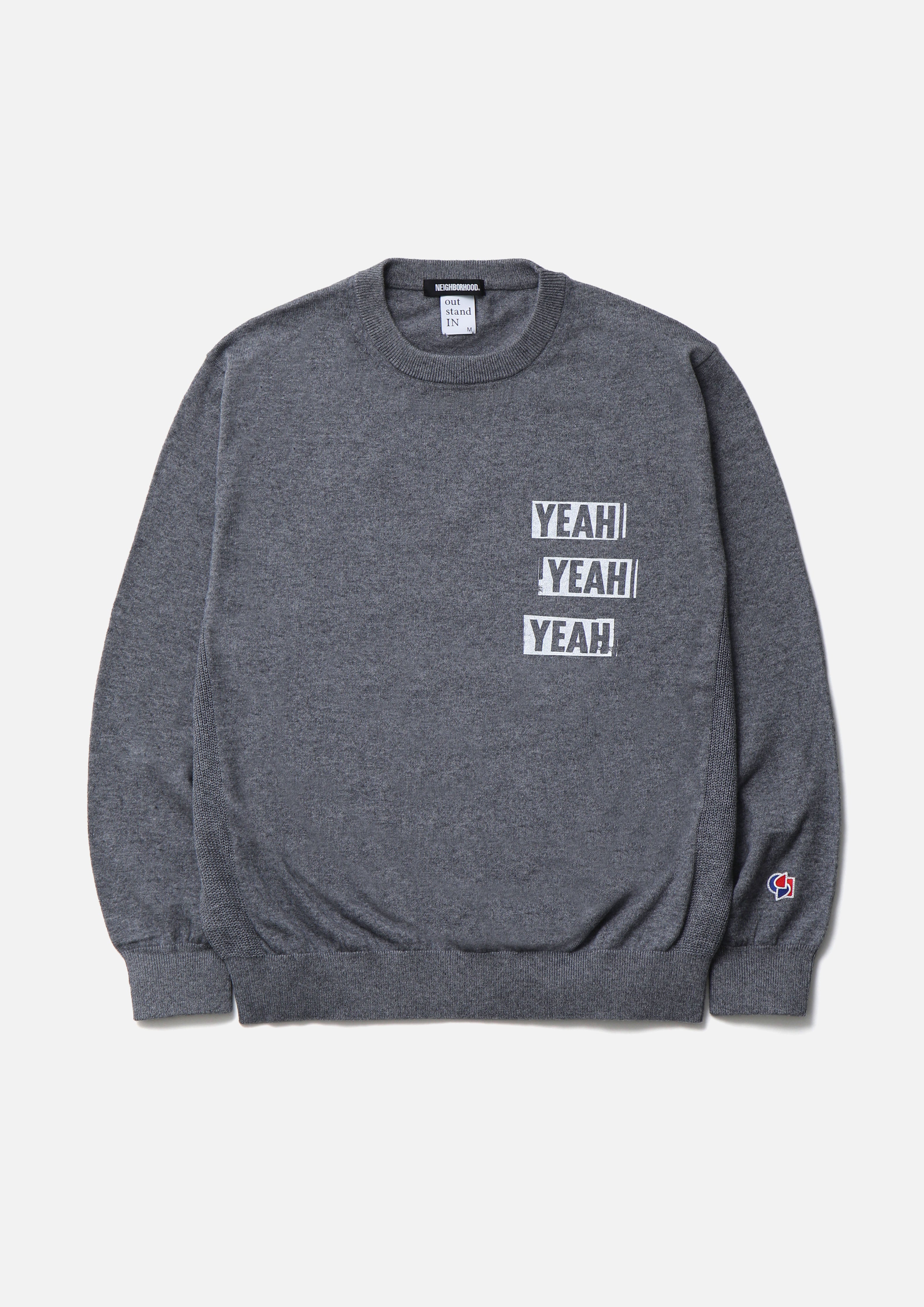 Neighborhood NH X Out Stand In Crewneck Pullover Grau