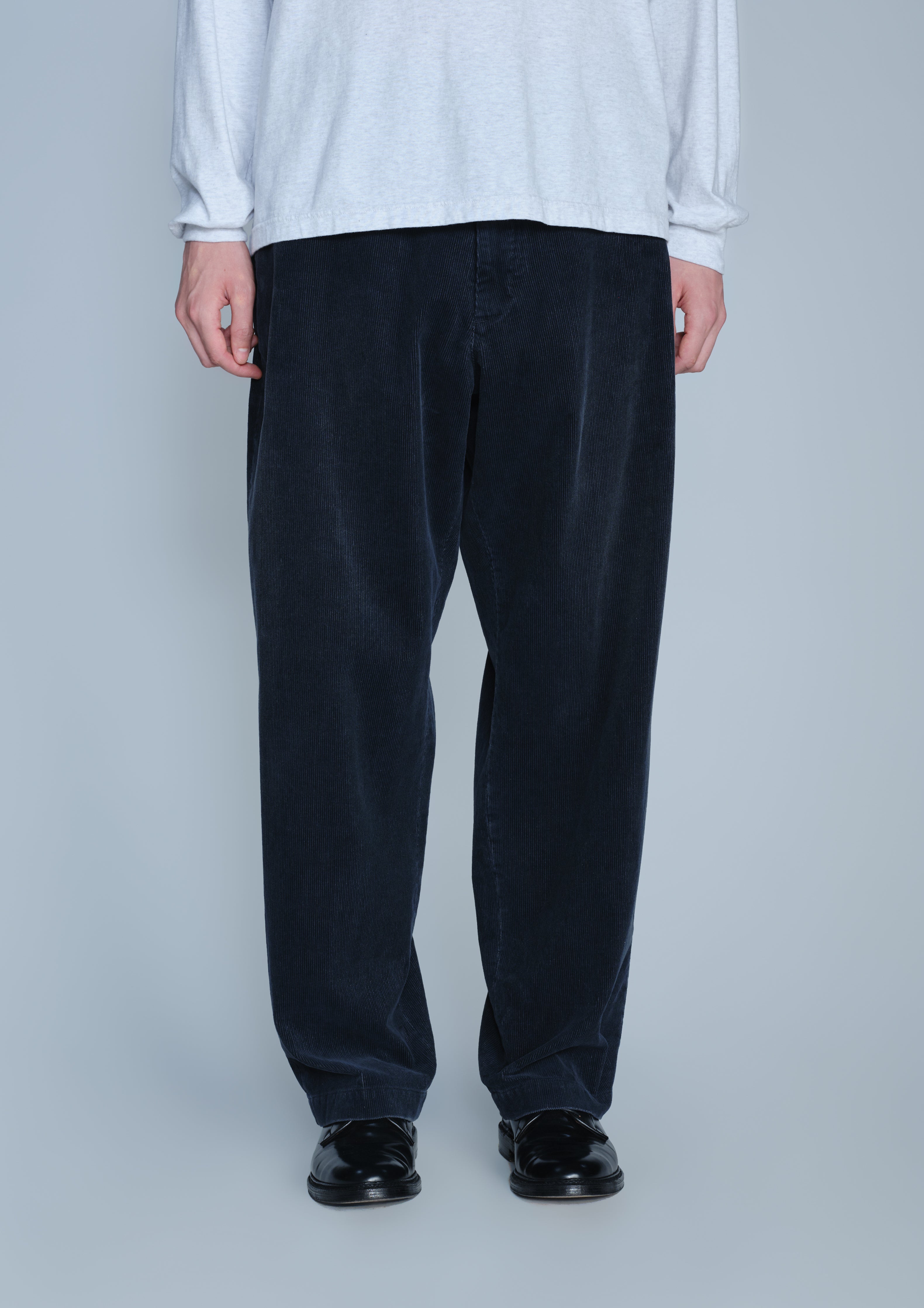 Neighborhood Washed Corduroy Plain Pants Cordhose Schwarz