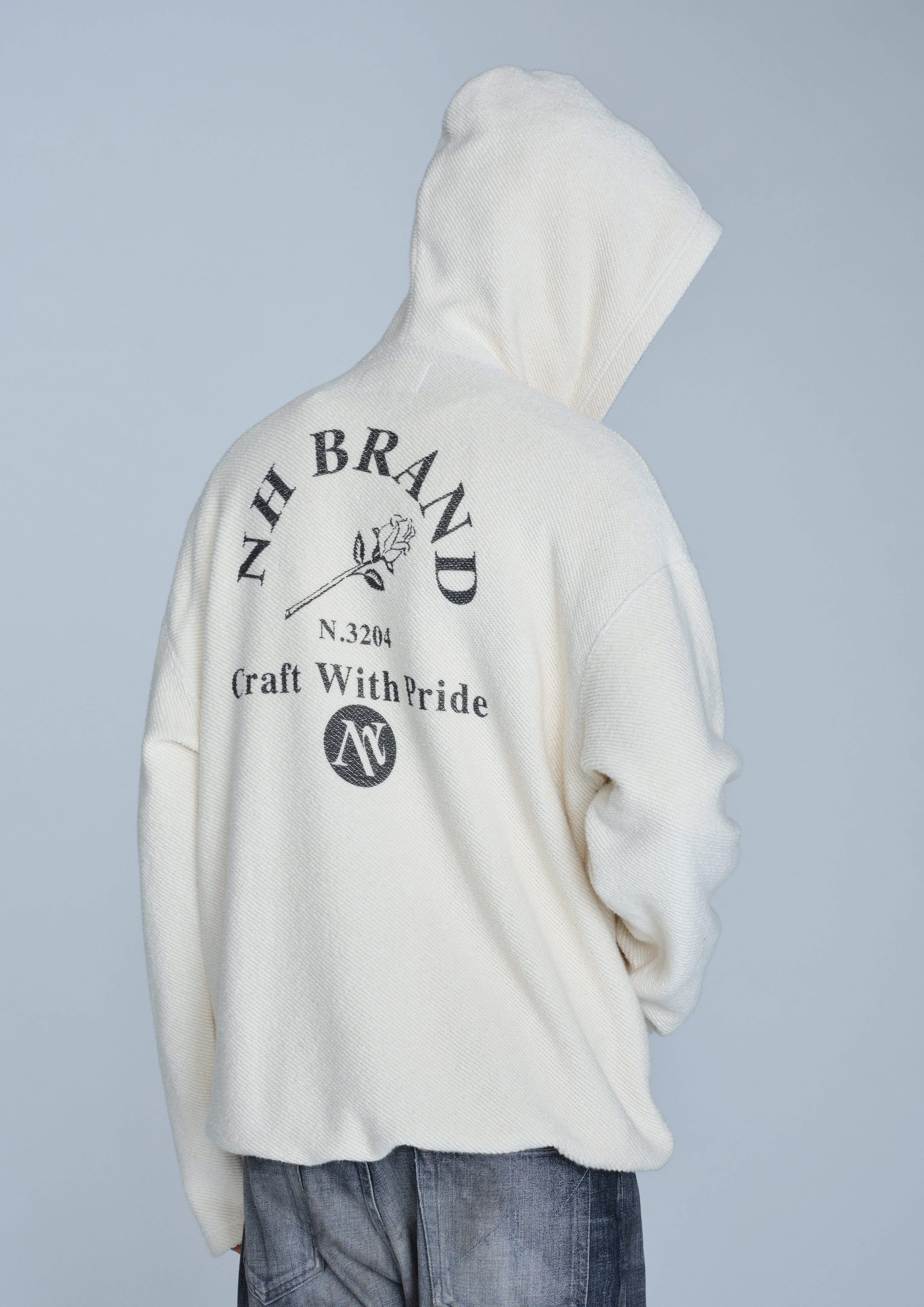 Neighborhood Baja Hoodie Kapuzenpullover Charcoal Baumwolle