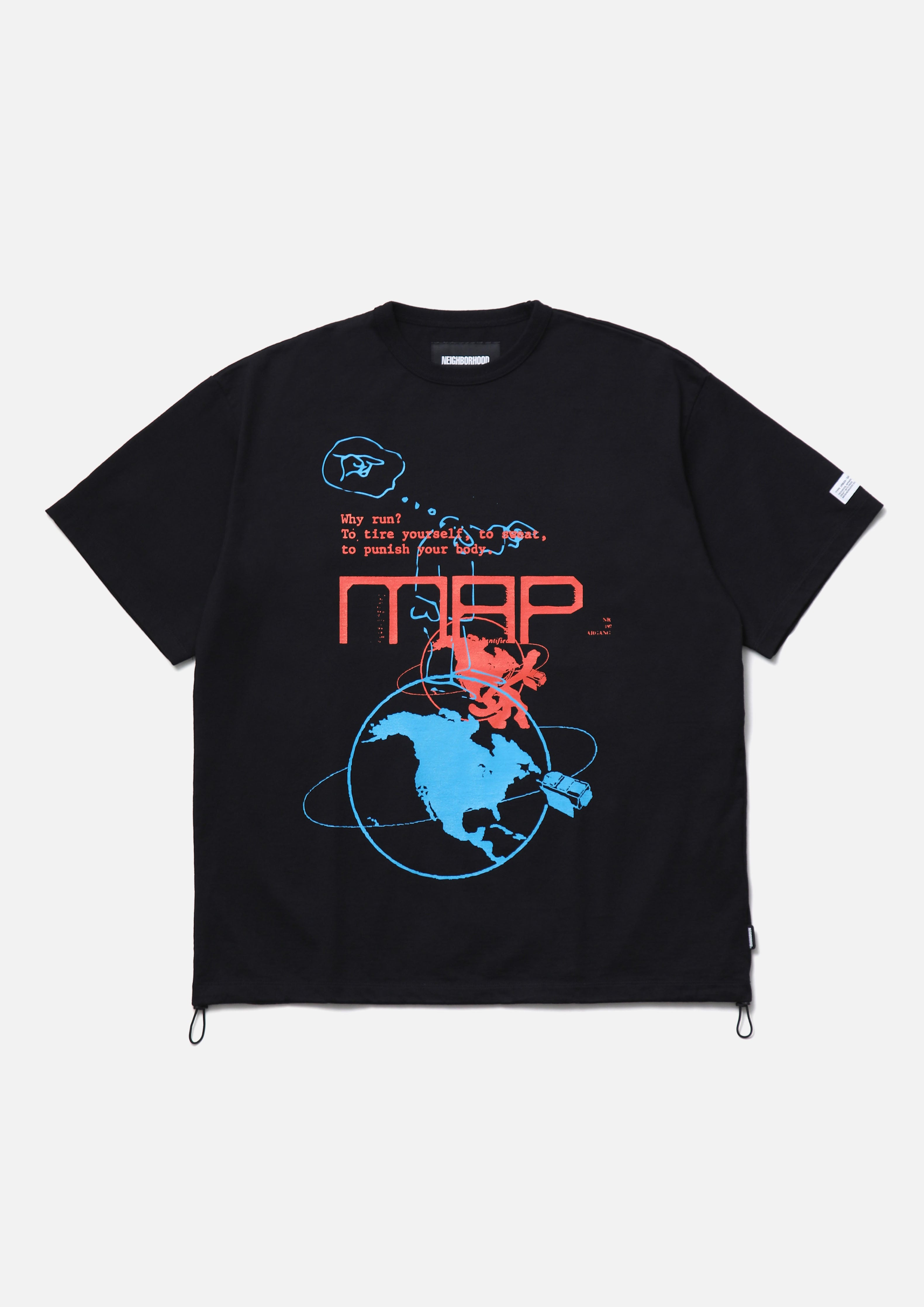 Neighborhood Map Crewneck SS T-Shirt Weiß Baumwolle