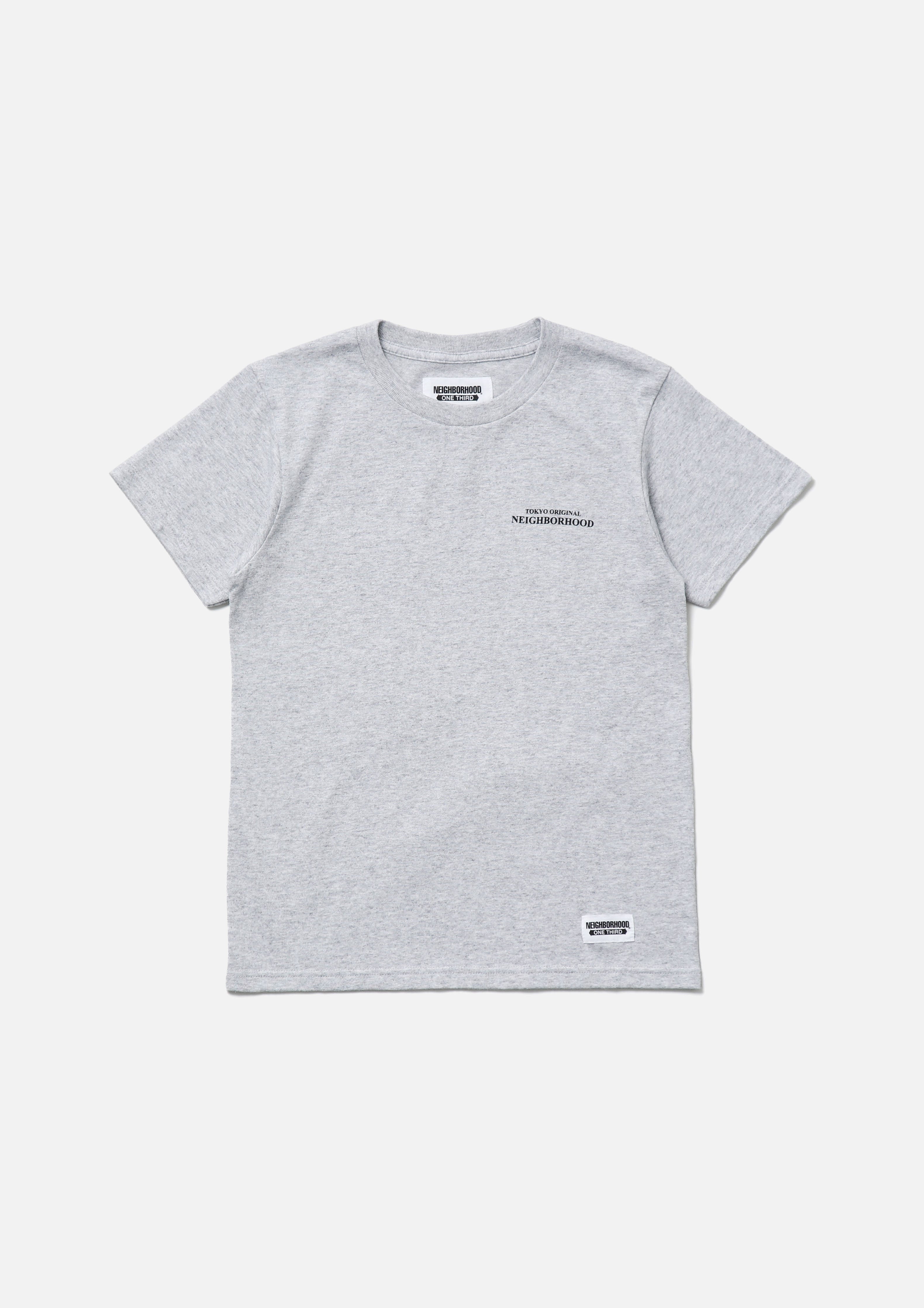Neighborhood OT Tee SS-7 Kinder T-Shirt Grau Heavyweight