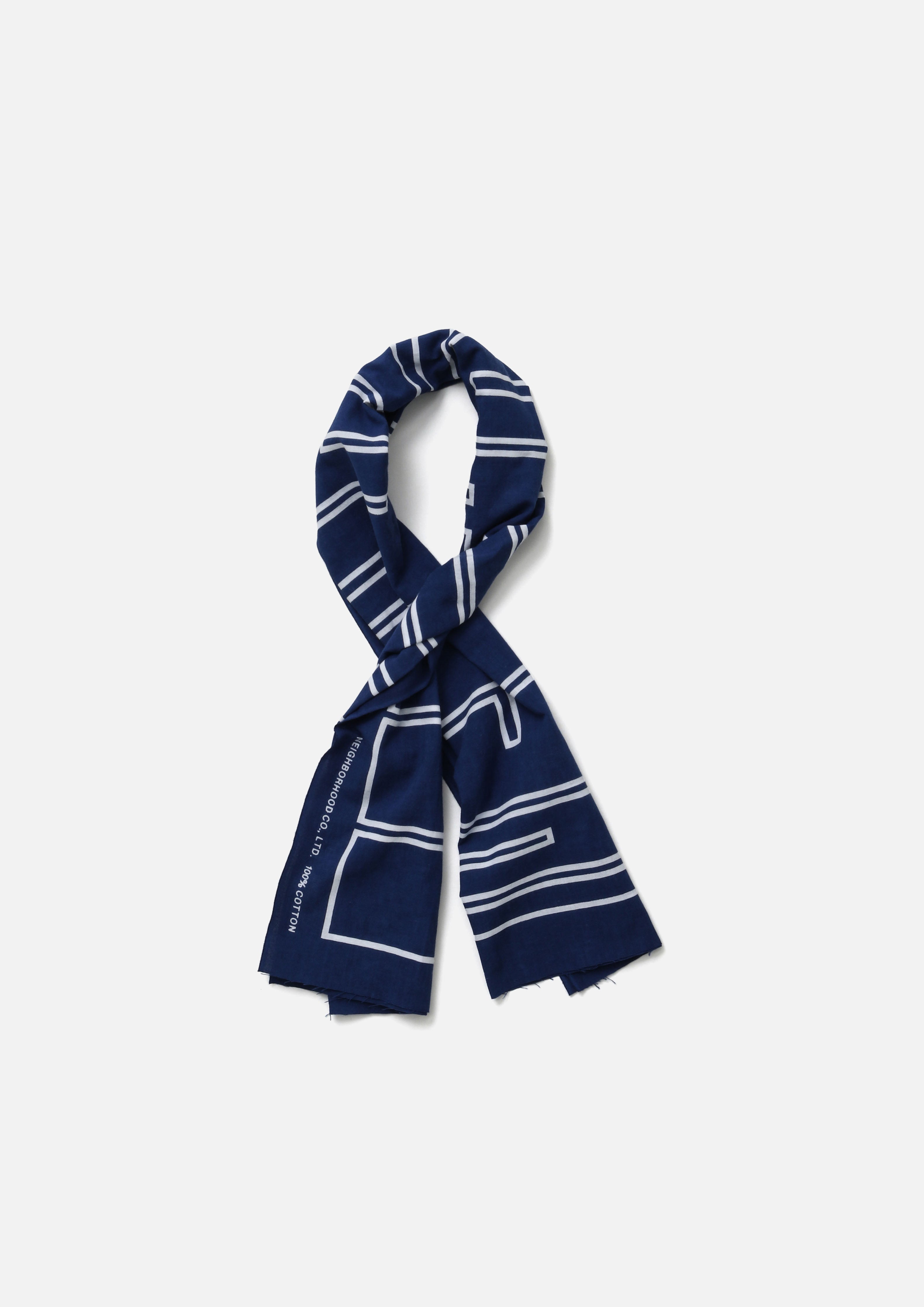 Neighborhood Kakumoji Tenugui Tuch Navy Baumwolle