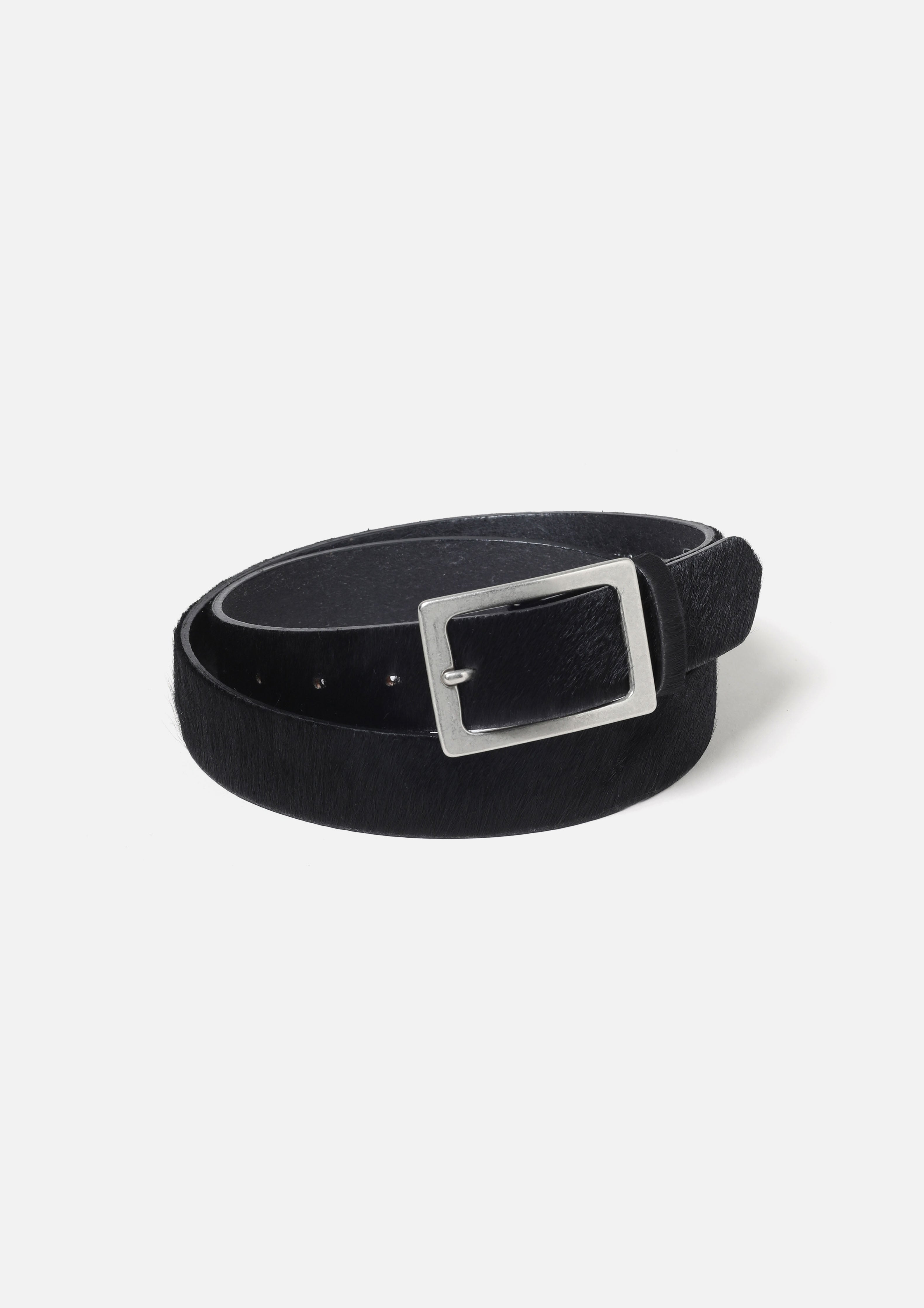 Neighborhood Hair-On Leather Belt Ledergürtel Grün M 32mm