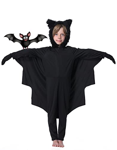 Fairycos Kinderkostüme Fledermaus Kostüm 110-116 für Fasching