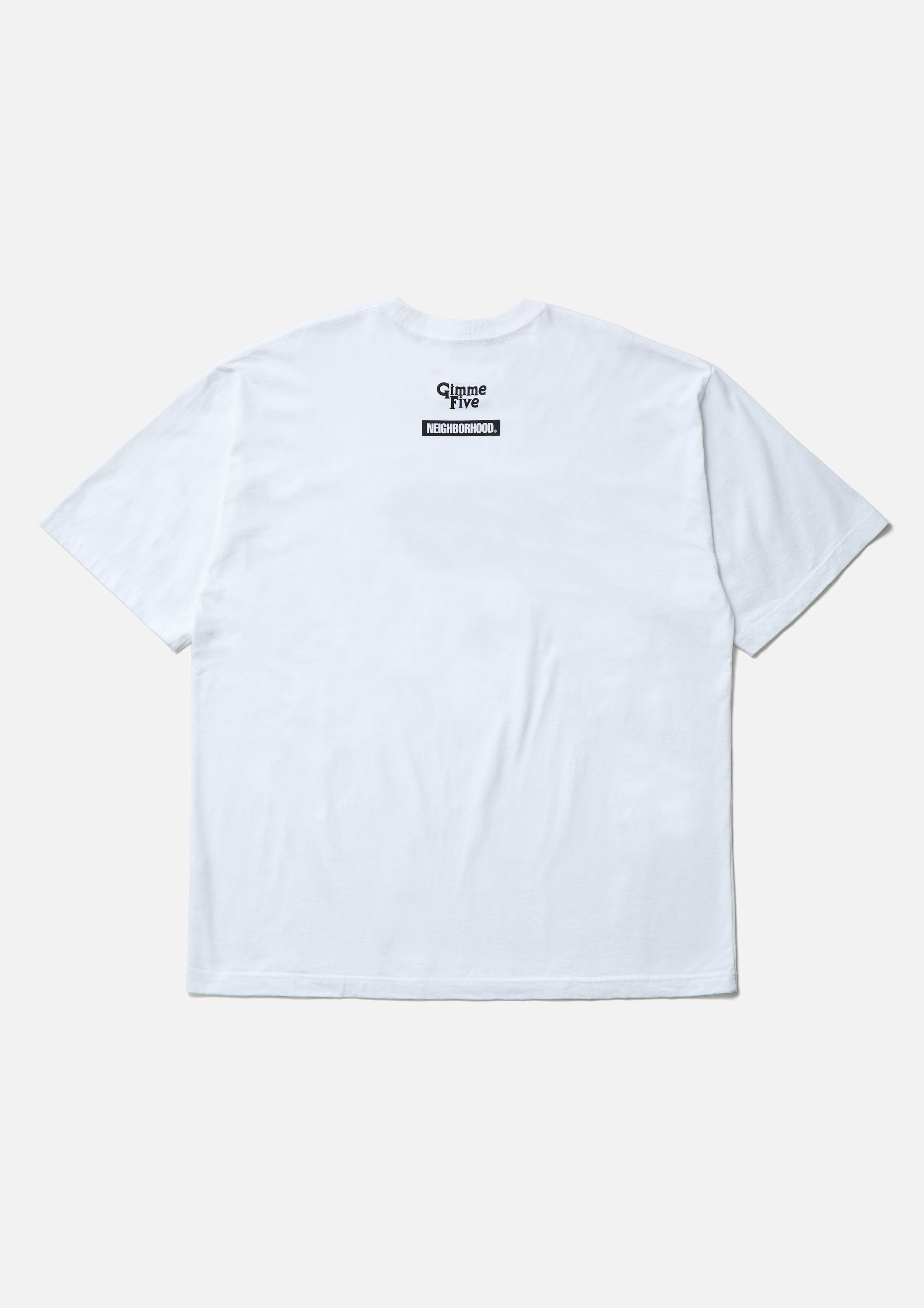 Neighborhood x Gimme Five Tee SS-3 T-Shirt Weiß M Baumwolle