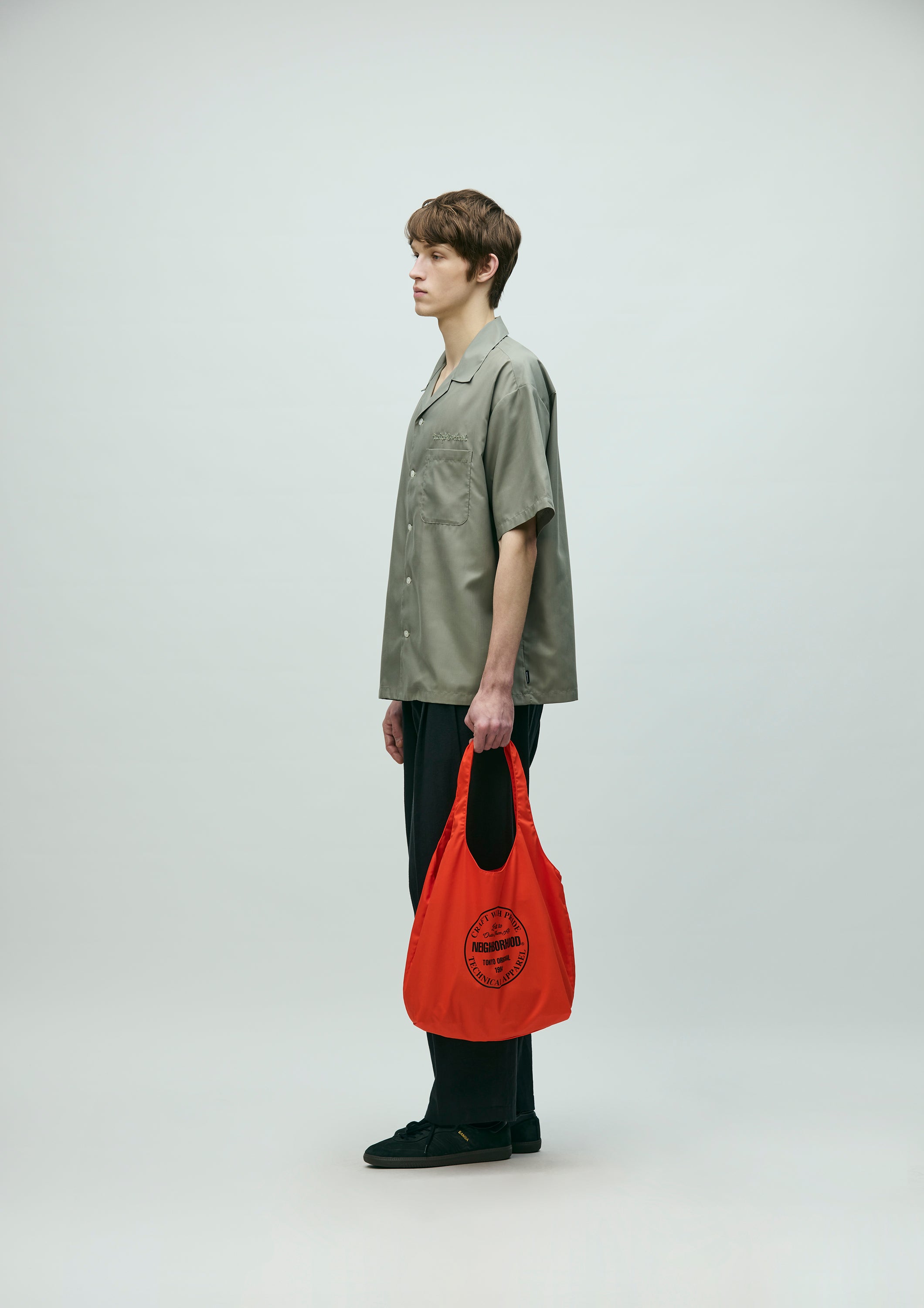 Neighborhood Logo Monk Bag Tasche Schwarz TC-Twill