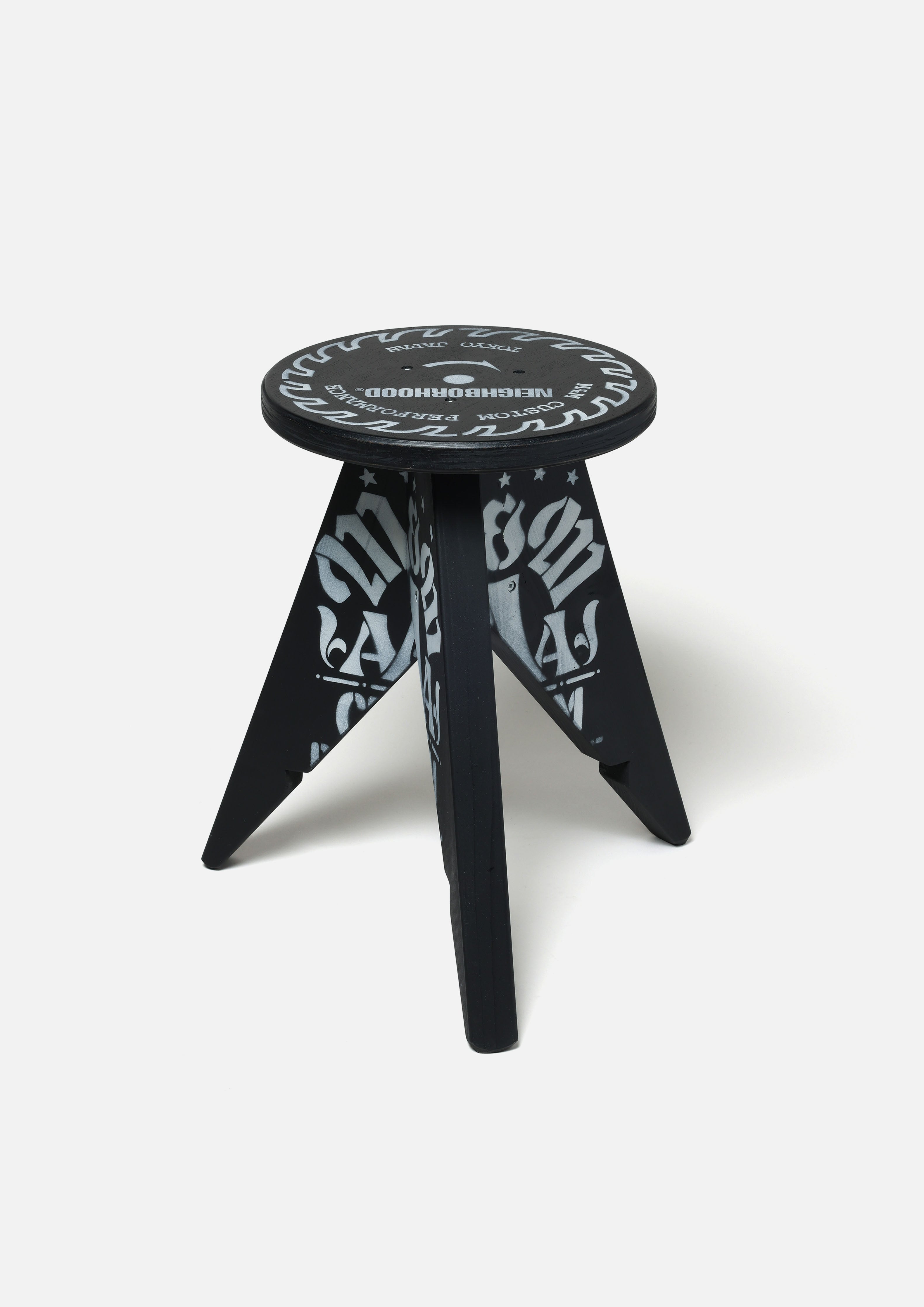 Neighborhood NH x M&M Stool-2 Hocker Schwarz Holz