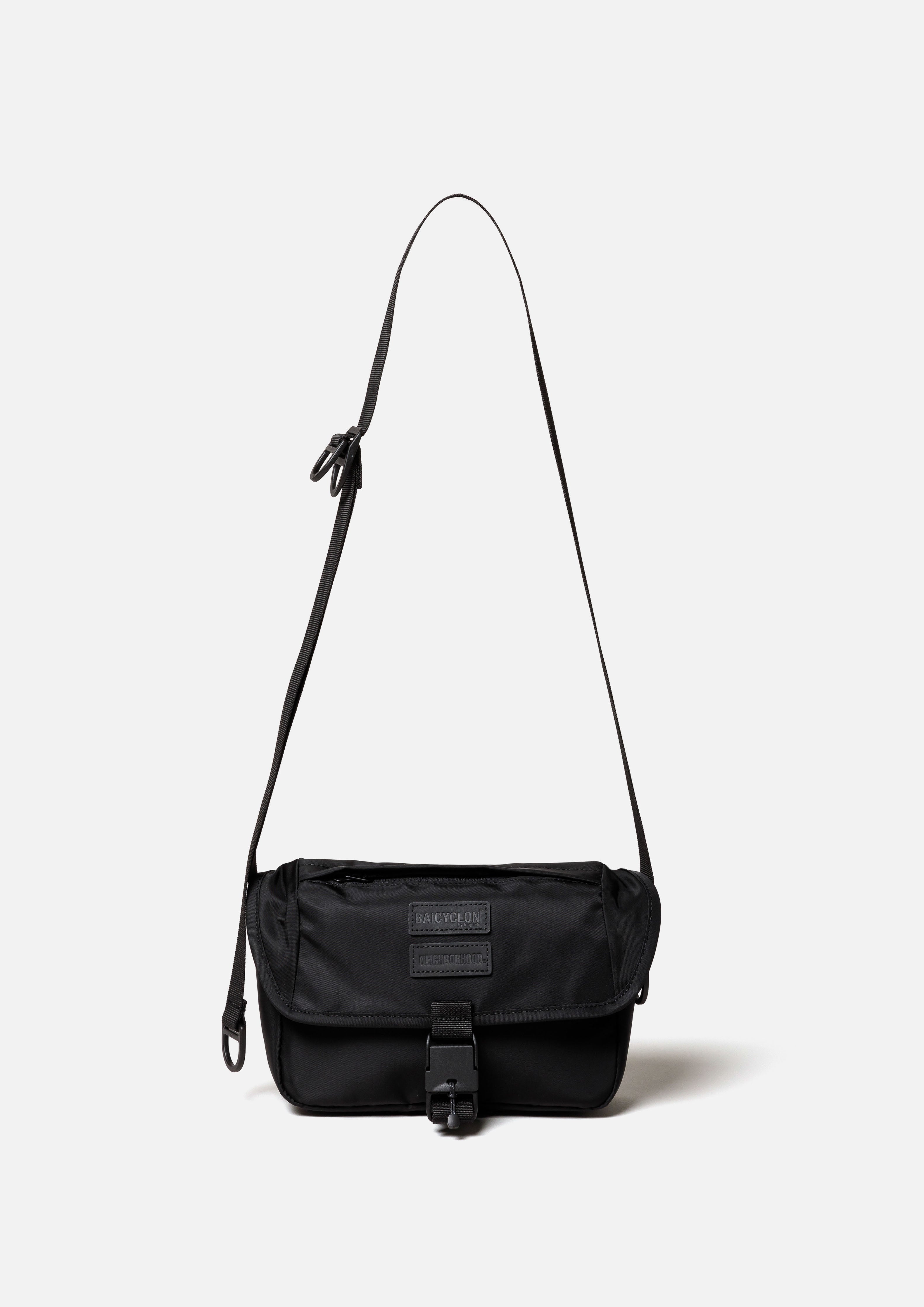 Neighborhood NH x Baicyclon Flap Umhängetasche Schwarz Nylon