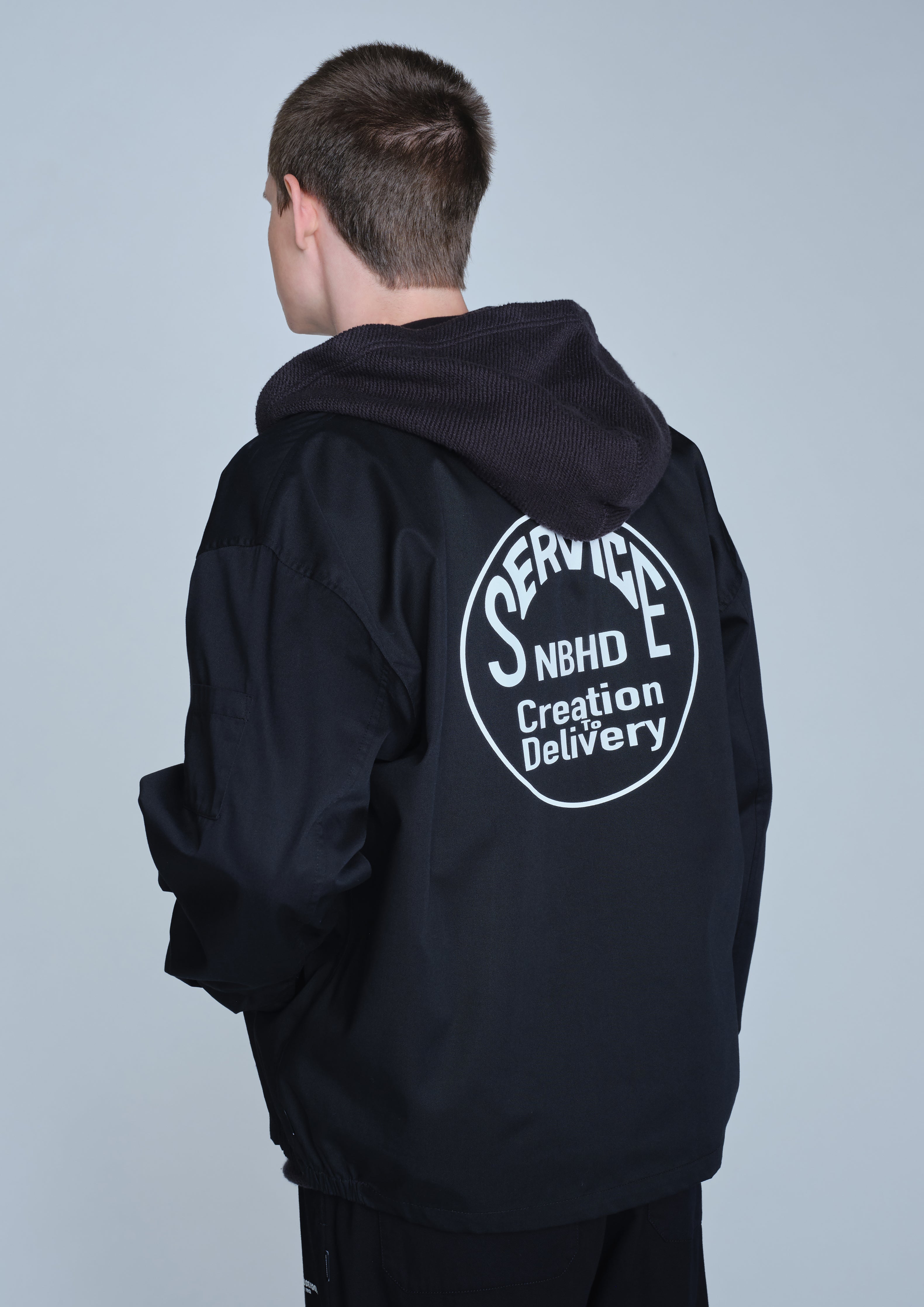 Neighborhood Zip Work Jacket-2 Jacke Schwarz M T/C-Twill