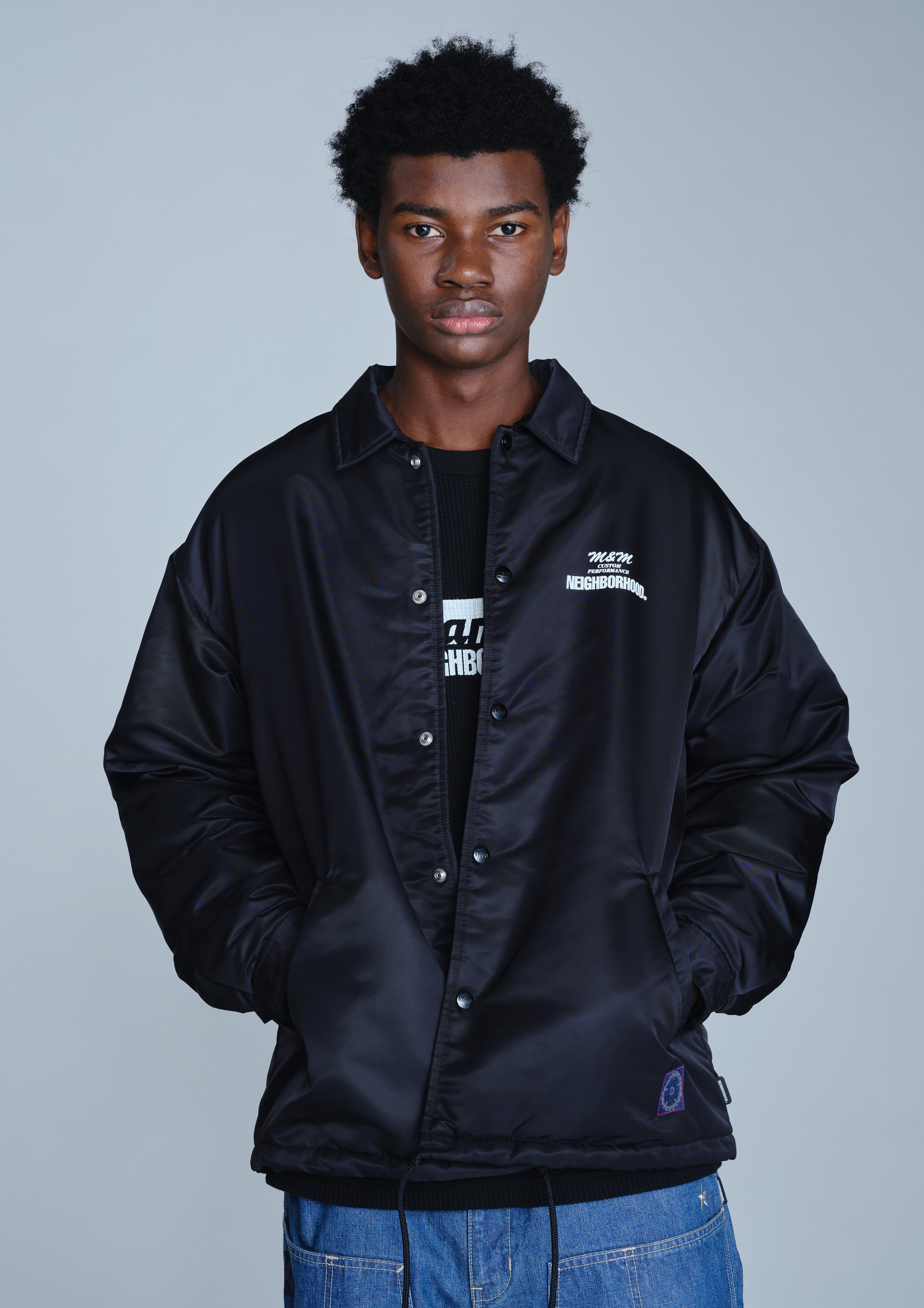 Neighborhood NH X M&M Windbreaker Jacke Navy Gr.M