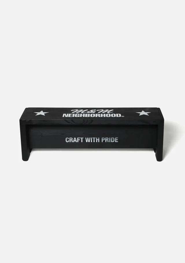 Neighborhood NH X M&M Bench Holzbank Schwarz 90 cm