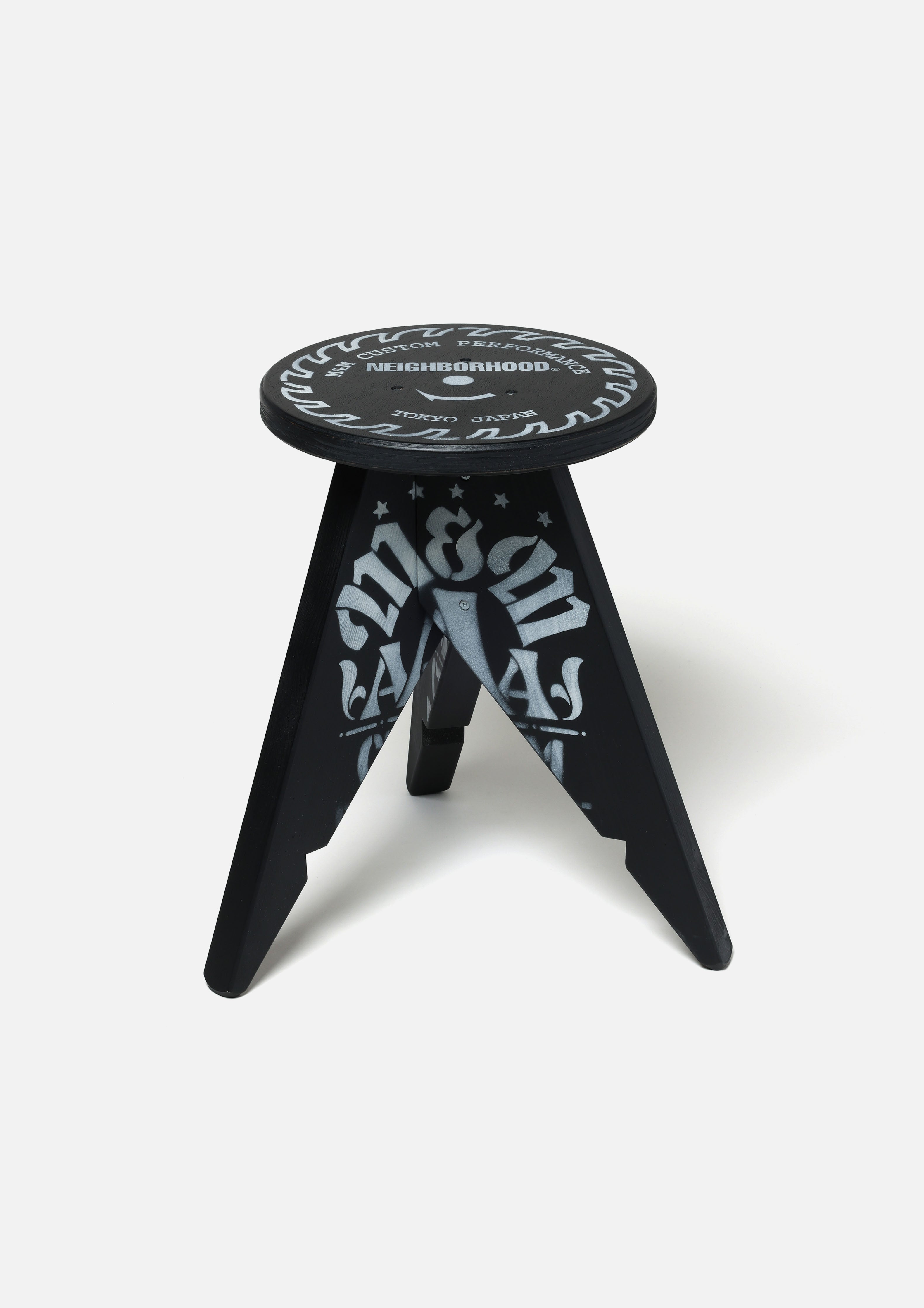 Neighborhood NH x M&M Stool-2 Hocker Schwarz Holz