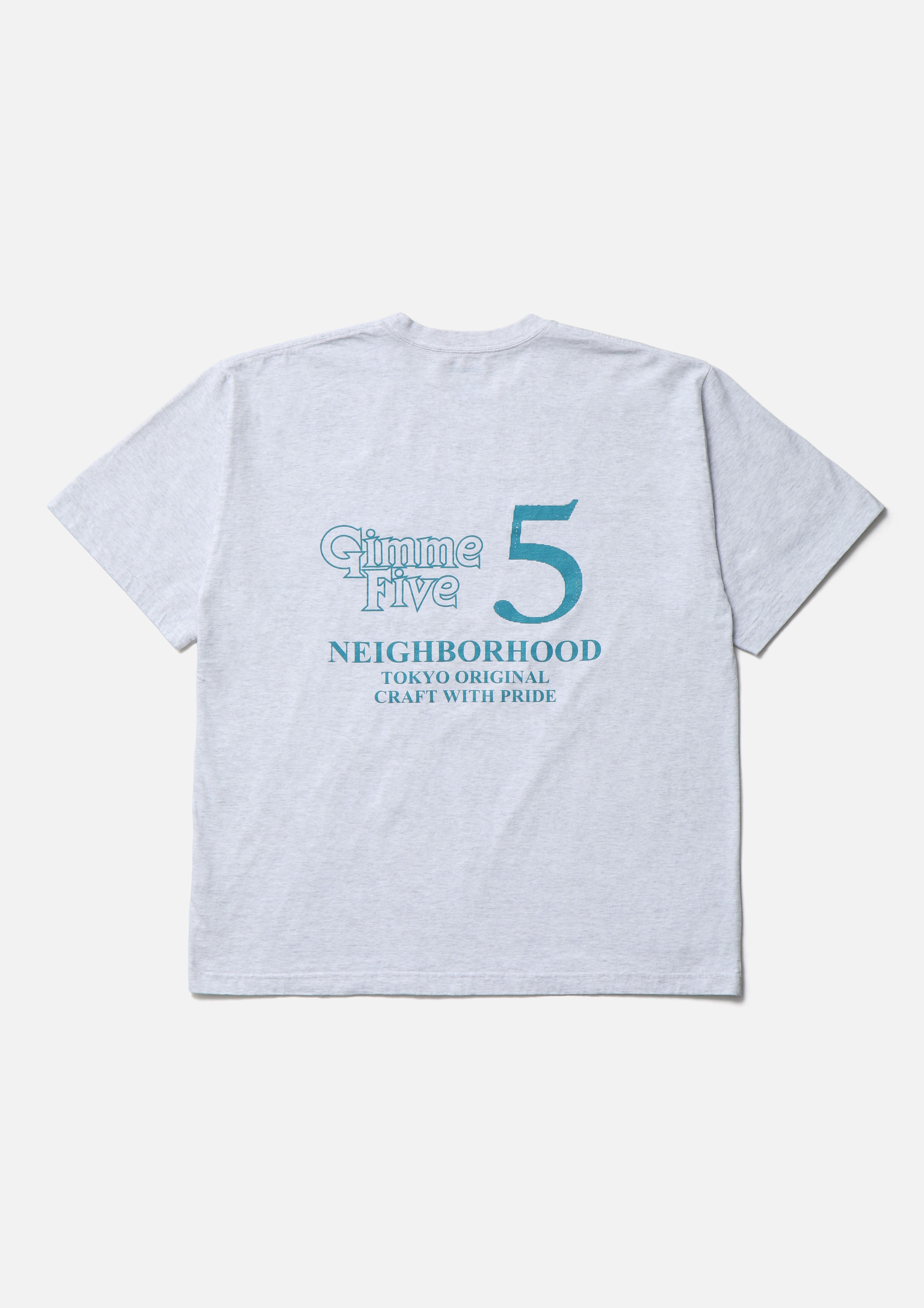 Neighborhood NH X Gimme Five Tee SS-4 T-Shirt Charcoal Print