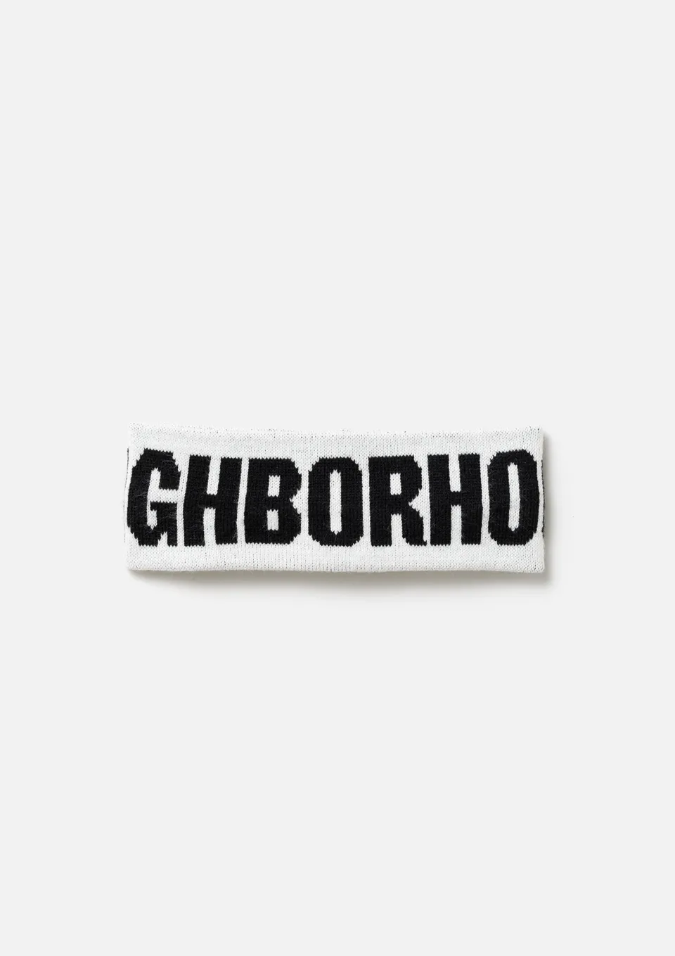 Neighborhood Logo Hair Band Stirnband Weiß