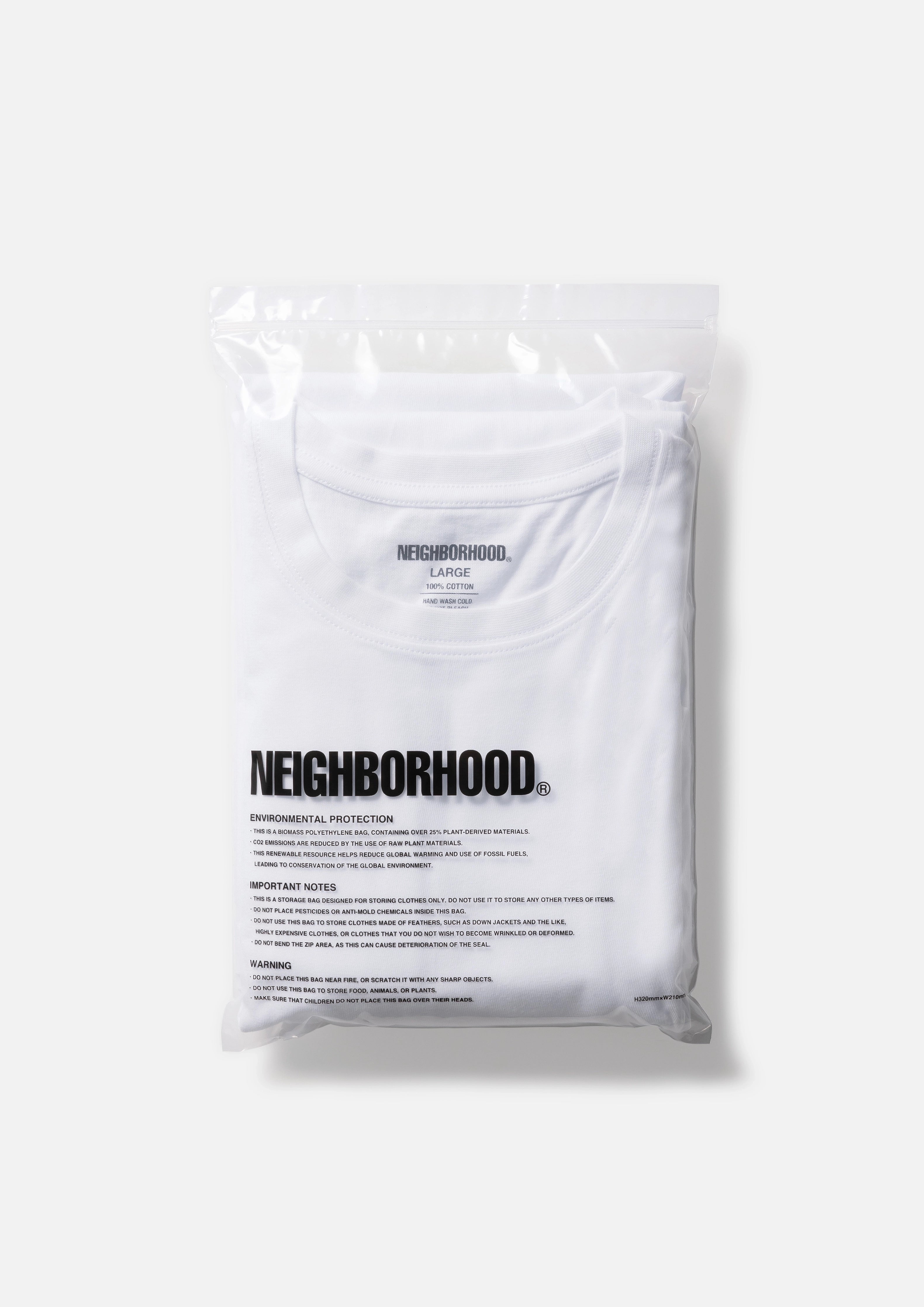 Neighborhood Classic 2Pack Tee SS T-Shirt Weiß 2er-Pack Baumwolle