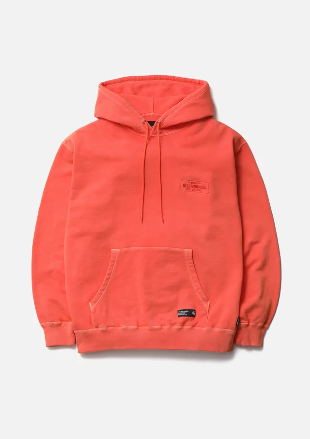 Neighborhood Pigment Sweat Hoodie Kapuzenpullover Orange Stick