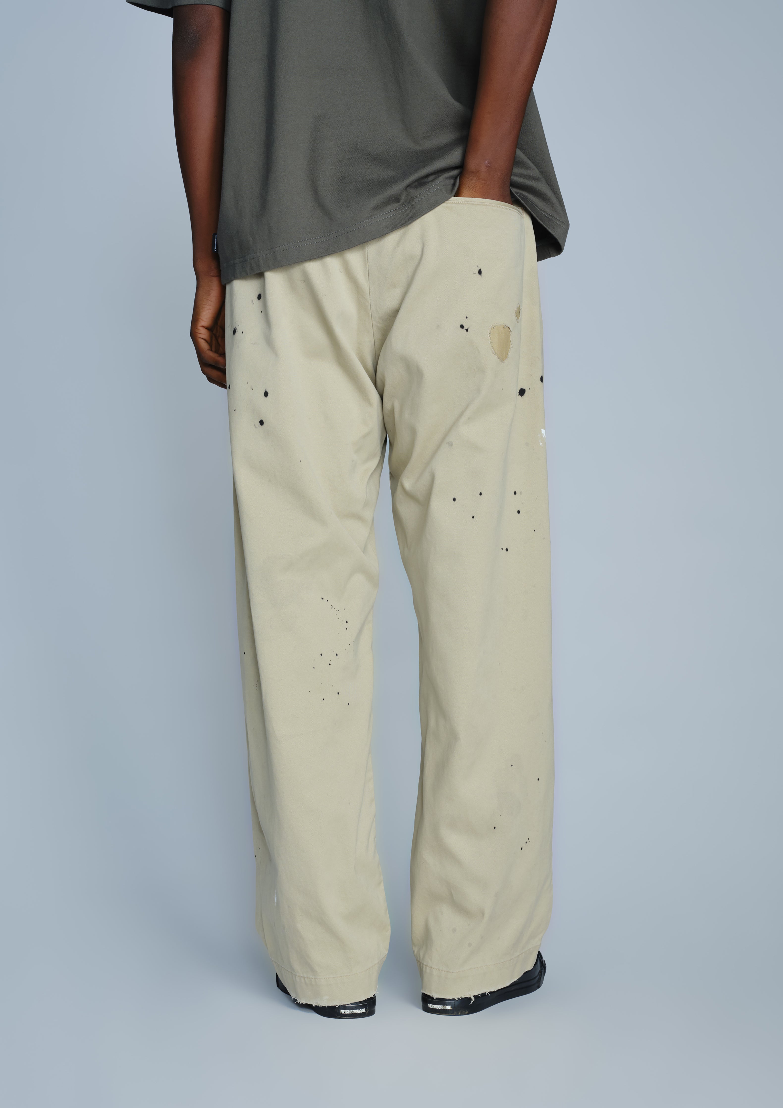 Neighborhood Savage Chino Pants Chinohose Beige Used Baumwolle