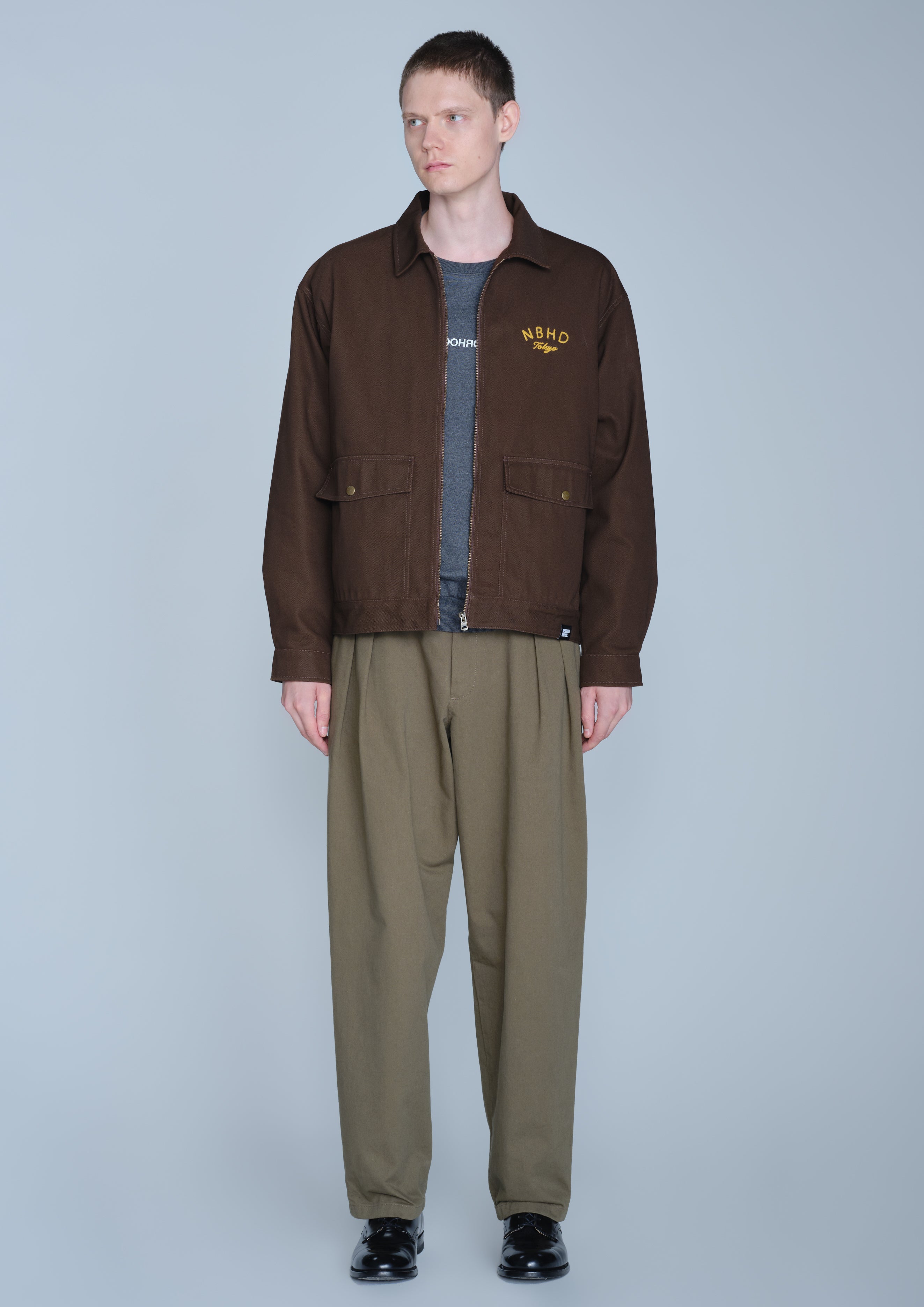 Neighborhood Zip Work Jacket-1 Arbeitsjacke Braun Gr.M