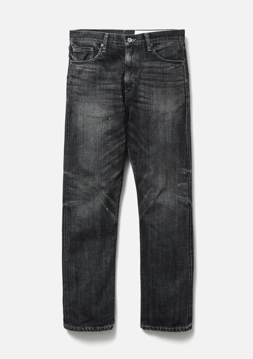 Neighborhood Washed Denim DP Mid Pants Jeans Schwarz 12oz