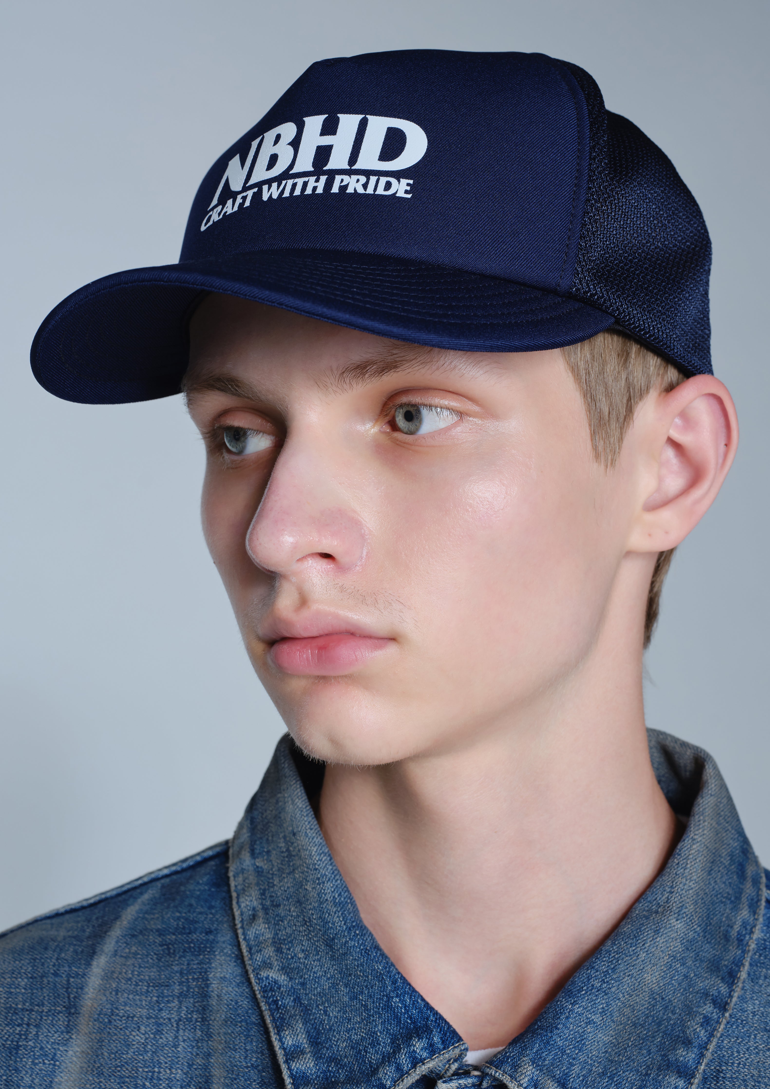 Neighborhood Mesh Cap Trucker Cap Grün Snapback