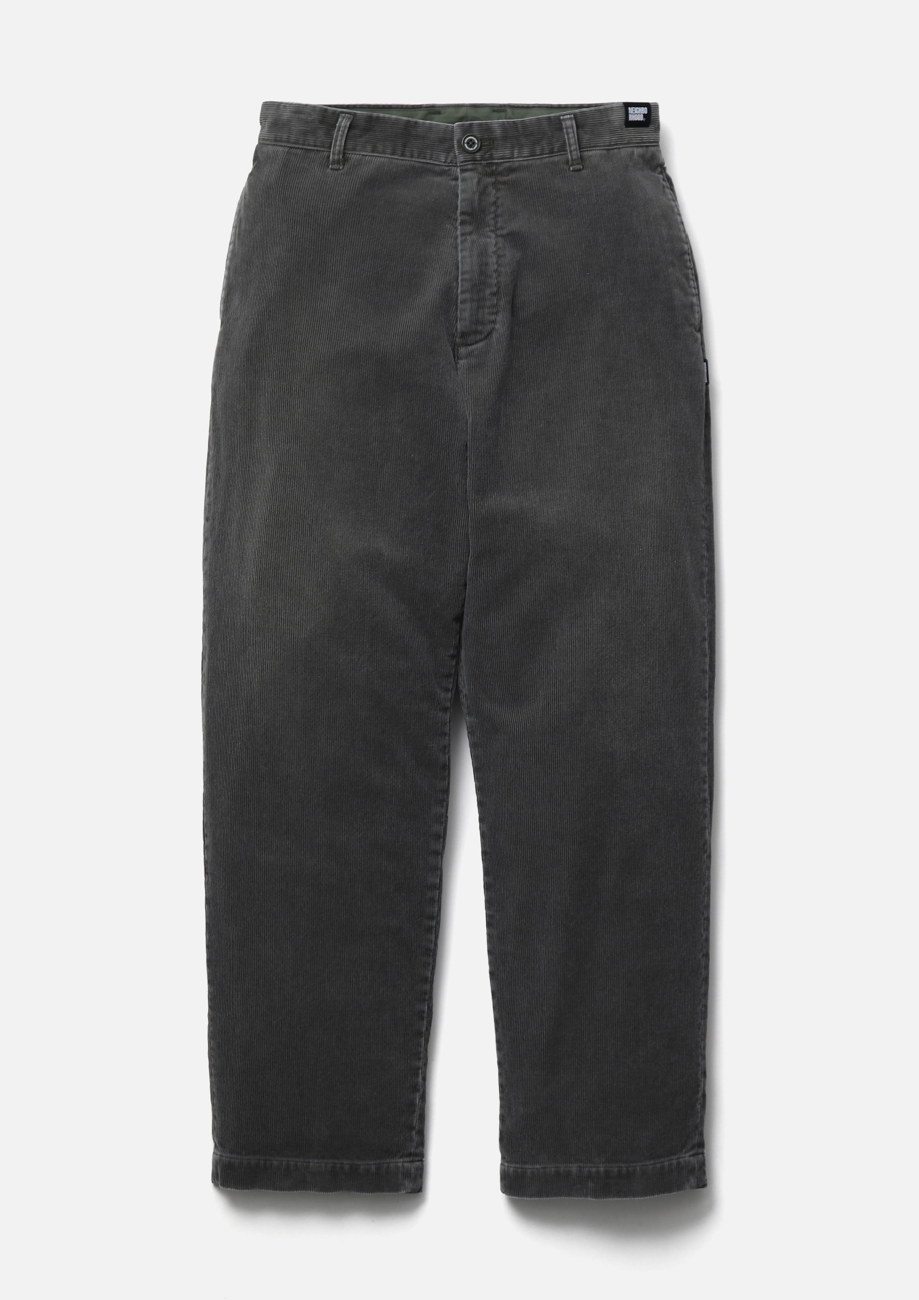 Neighborhood Washed Corduroy Plain Pants Cordhose Schwarz