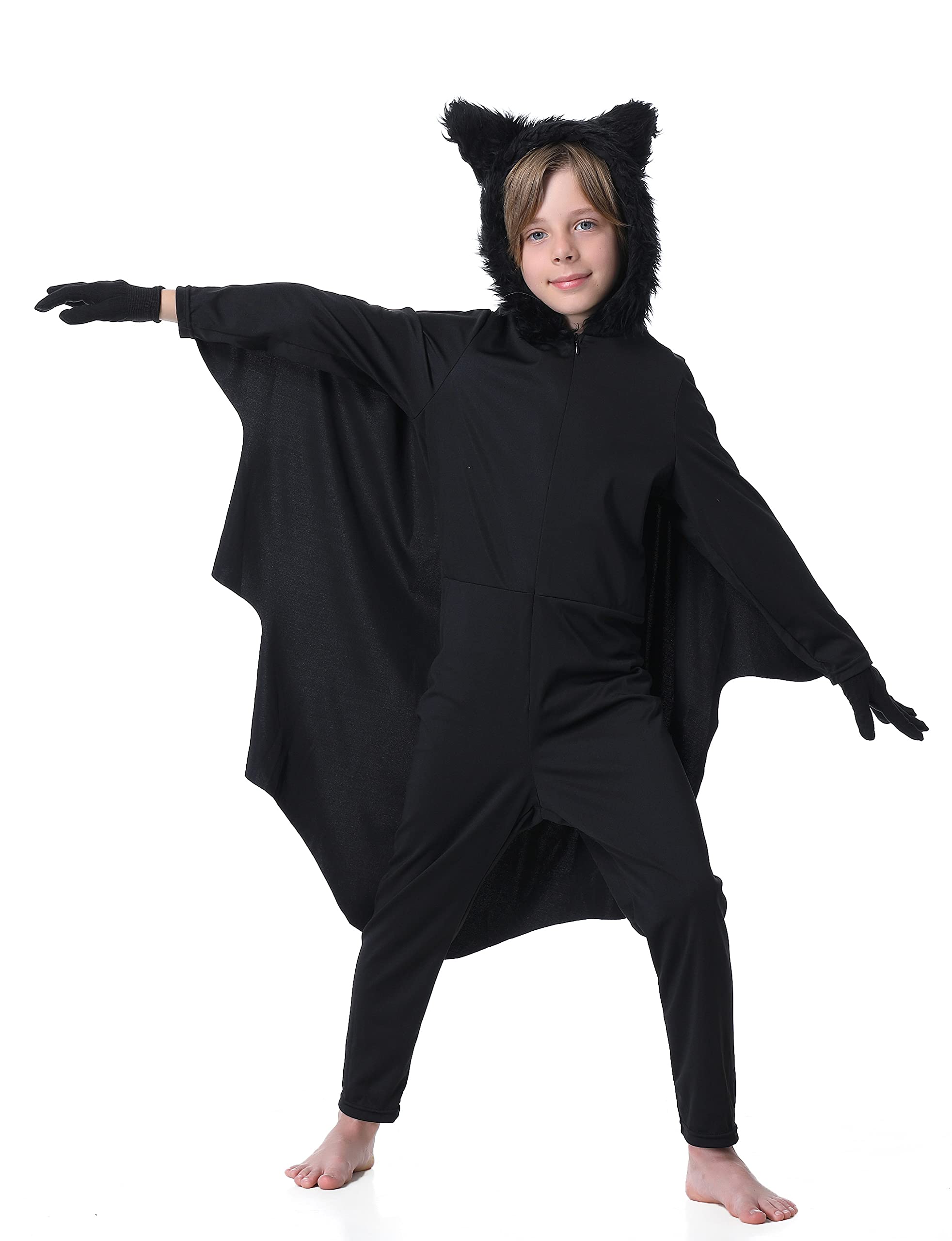 Fairycos Kinderkostüme Fledermaus Kostüm 110-116 für Fasching