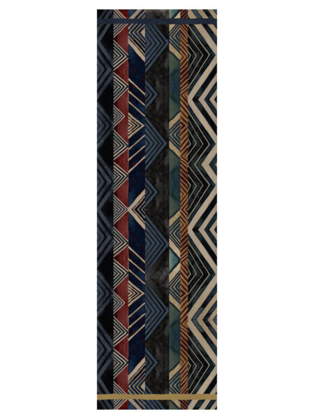 Barbieri Sciarpe Geo Schal Wolle Geometrie-Muster