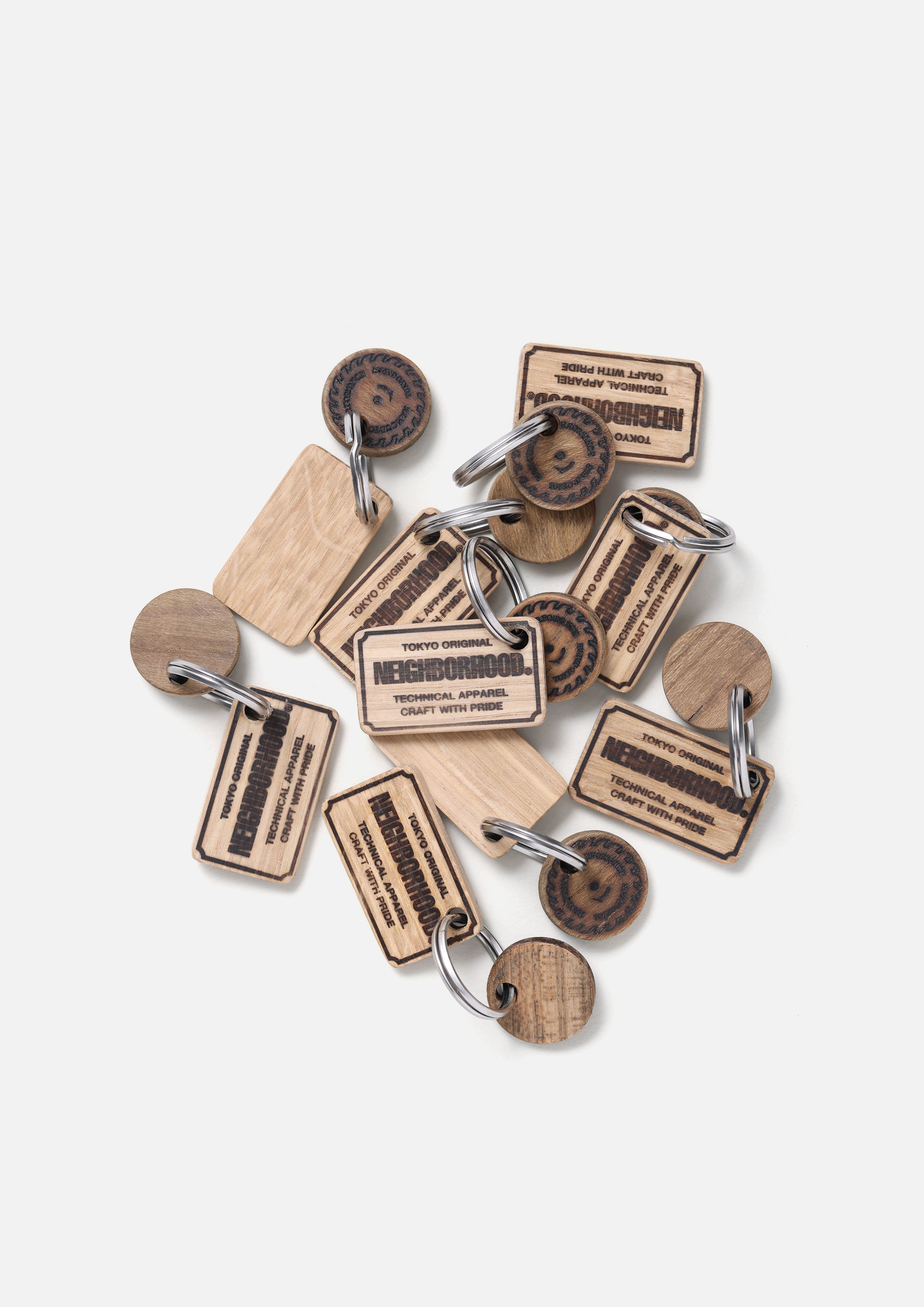 Neighborhood NH X M&M Key Holder Schlüsselanhänger Natural Holz