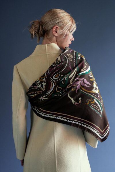 Barbieri Foulard Creative Seidentuch 90x90 Seide