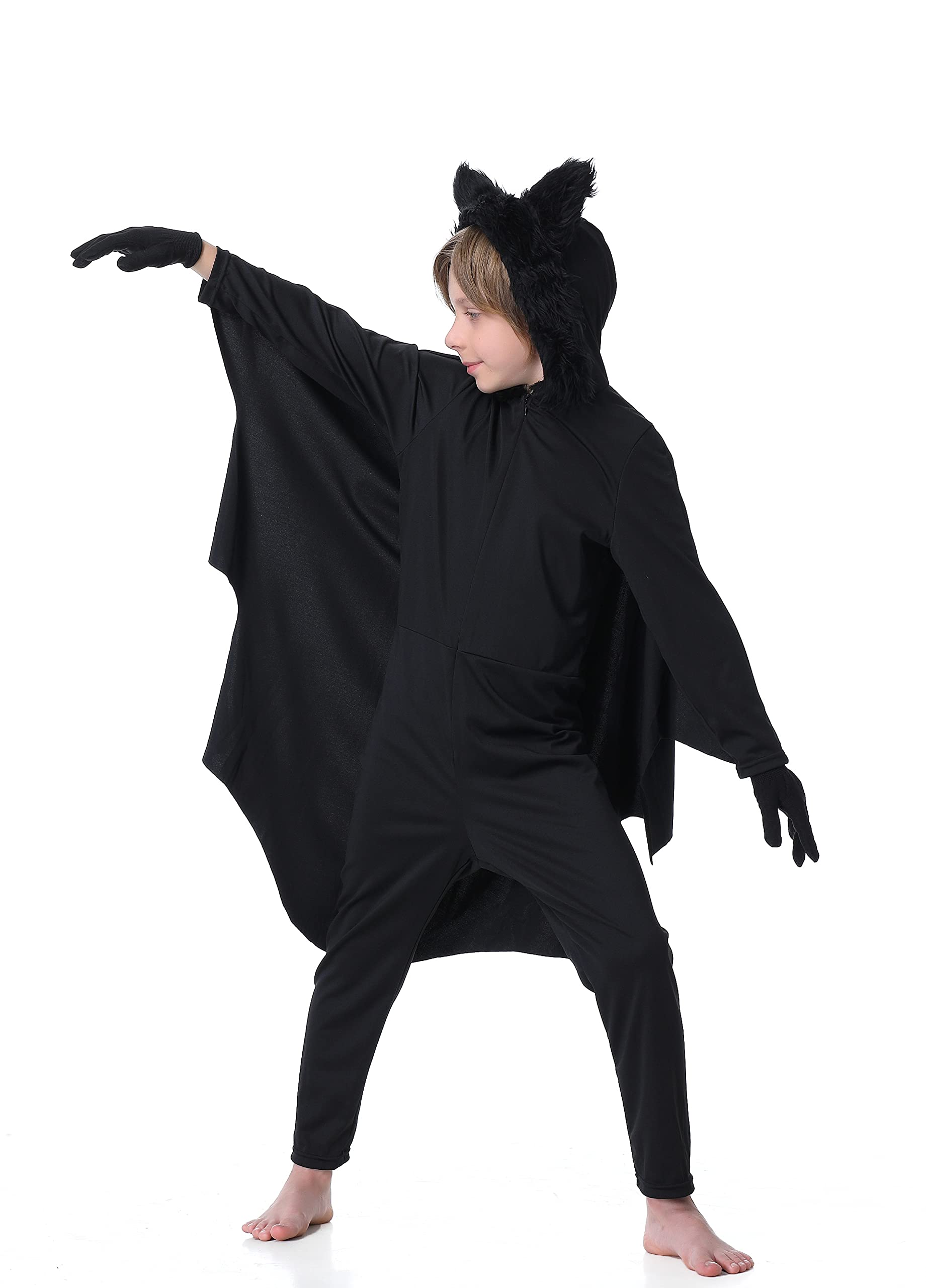 Fairycos Kinderkostüme Fledermaus Kostüm 110-116 für Fasching