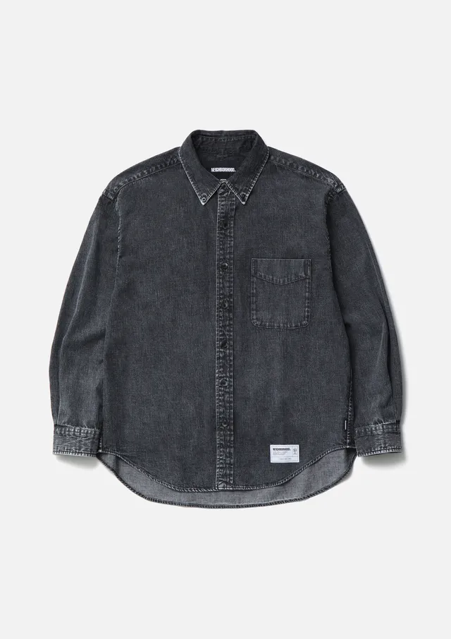 Neighborhood Denim BD Shirt LS Denimhemd Indigo 7.8oz
