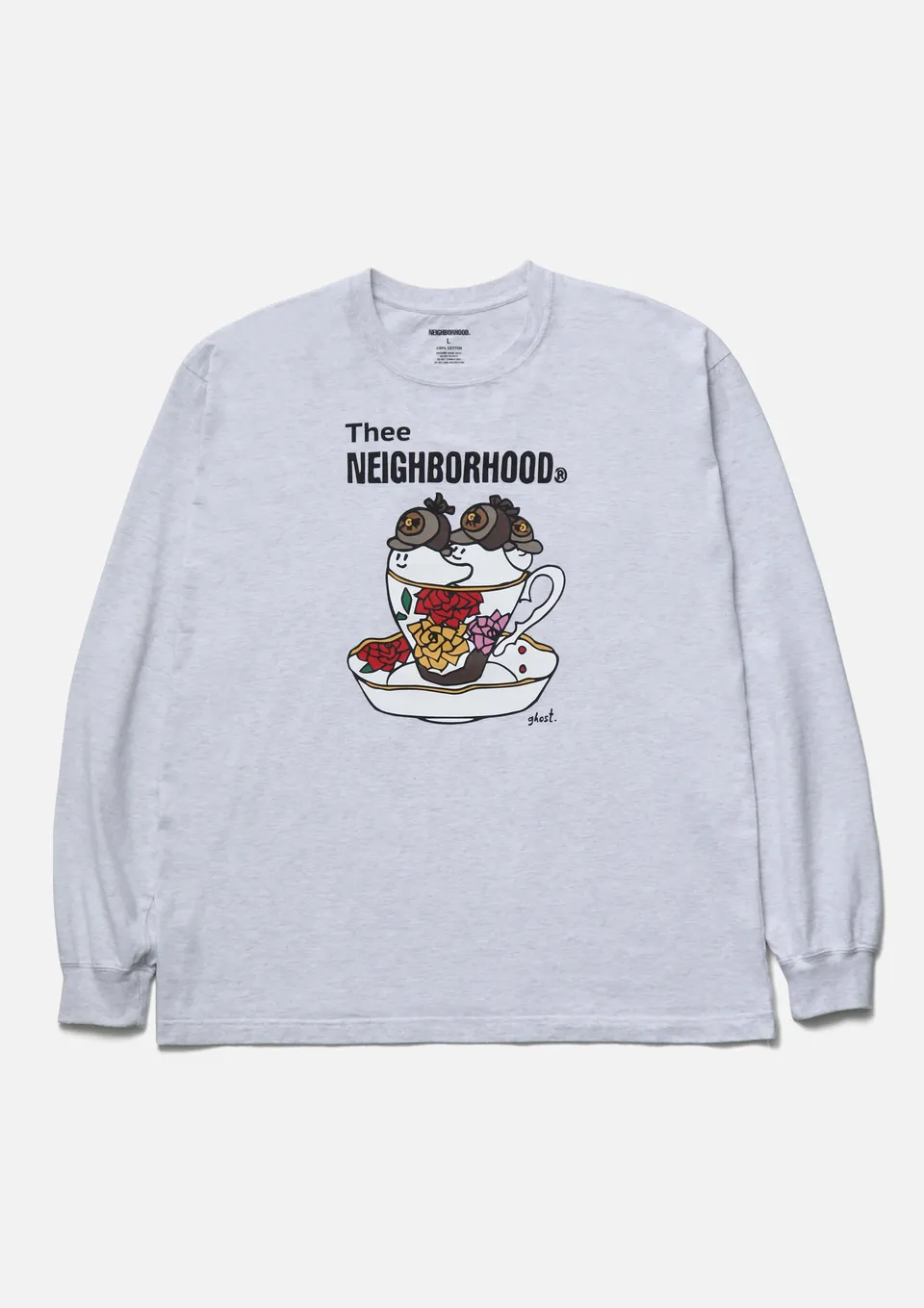 Neighborhood NH Tee LS-7 Langarmshirt Grau Grafikprint