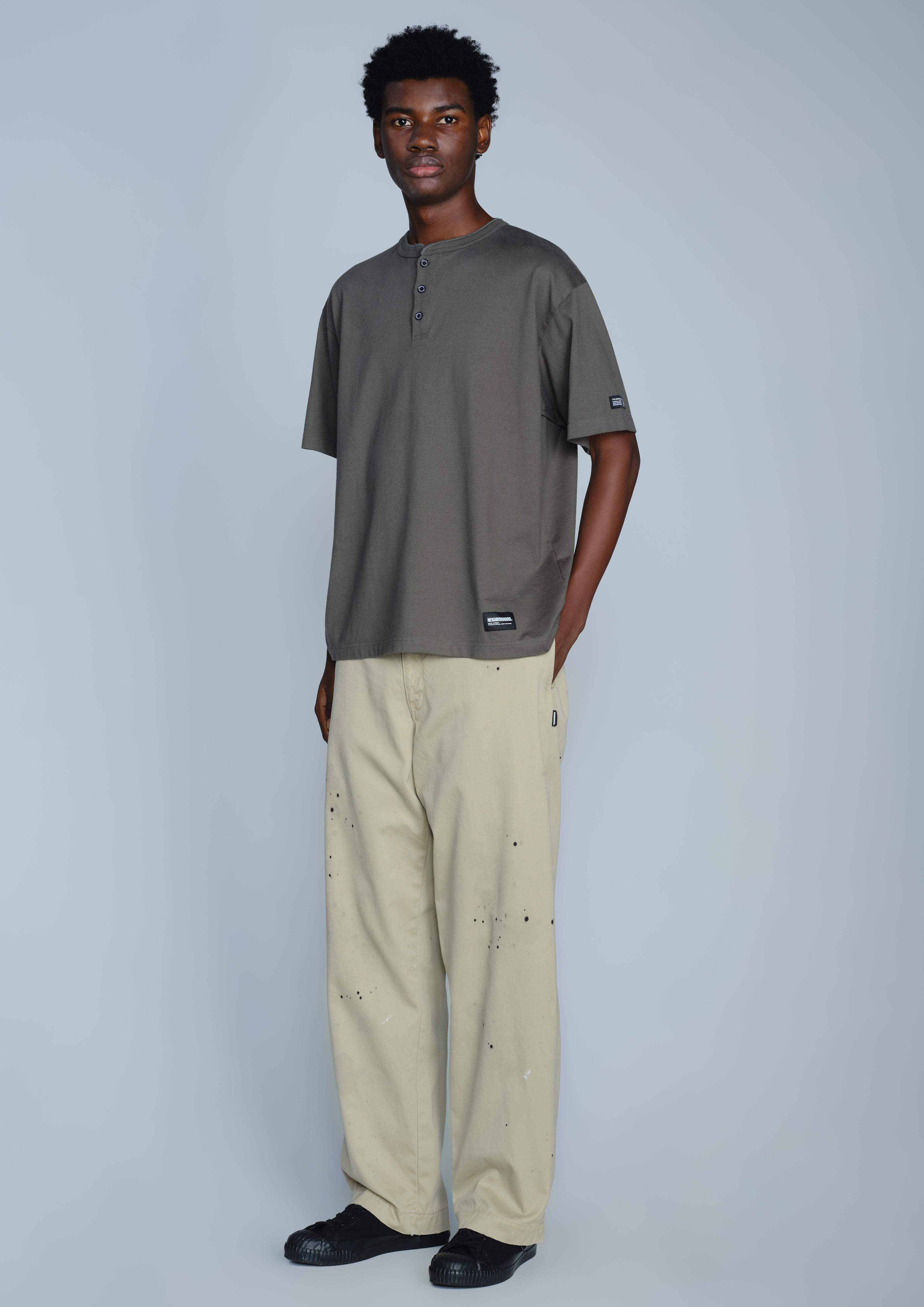 Neighborhood Savage Chino Pants Chinohose Beige Used Baumwolle