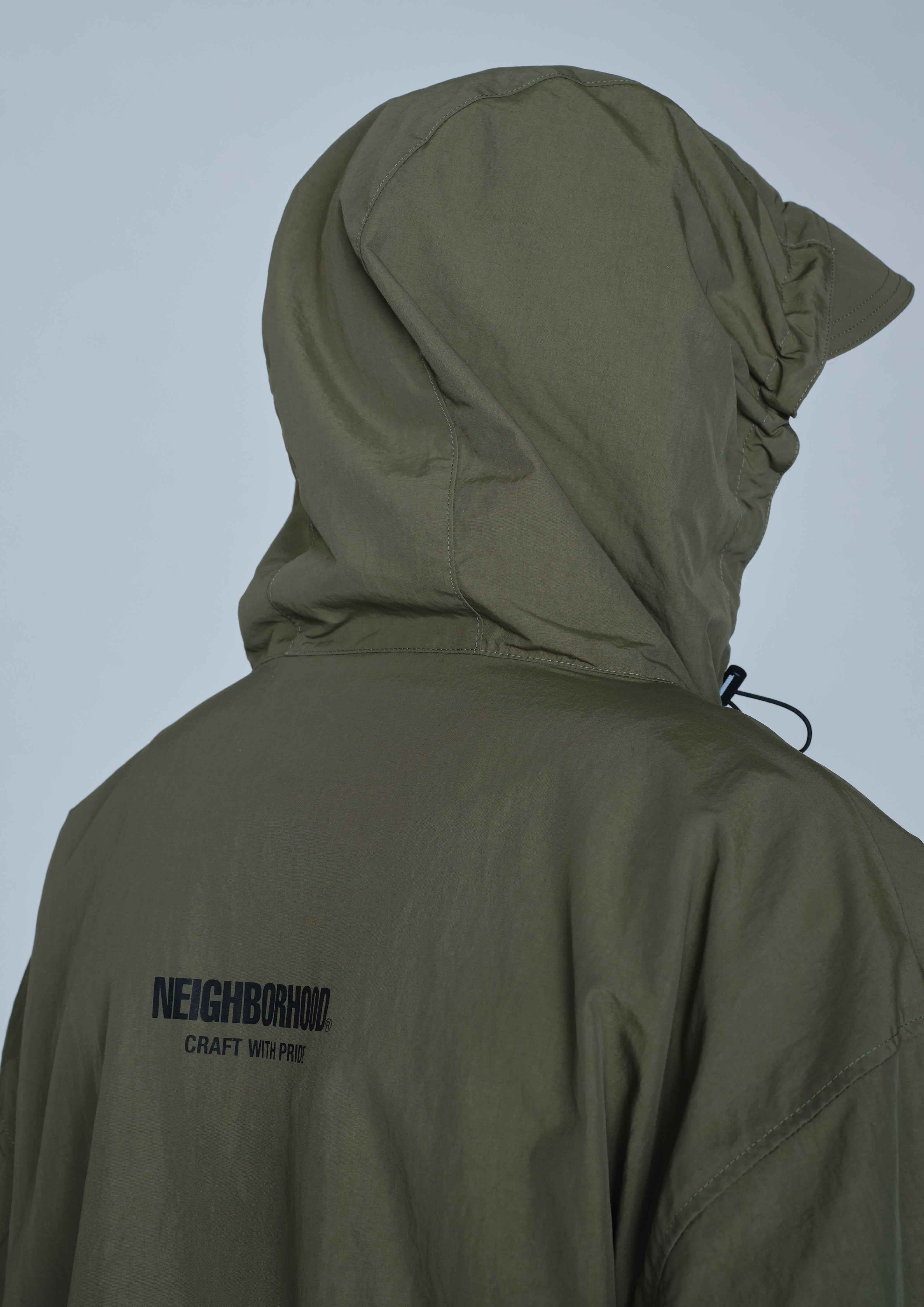 Neighborhood Utility MP Jacket Mountainparka Schwarz Nylon Kapuze