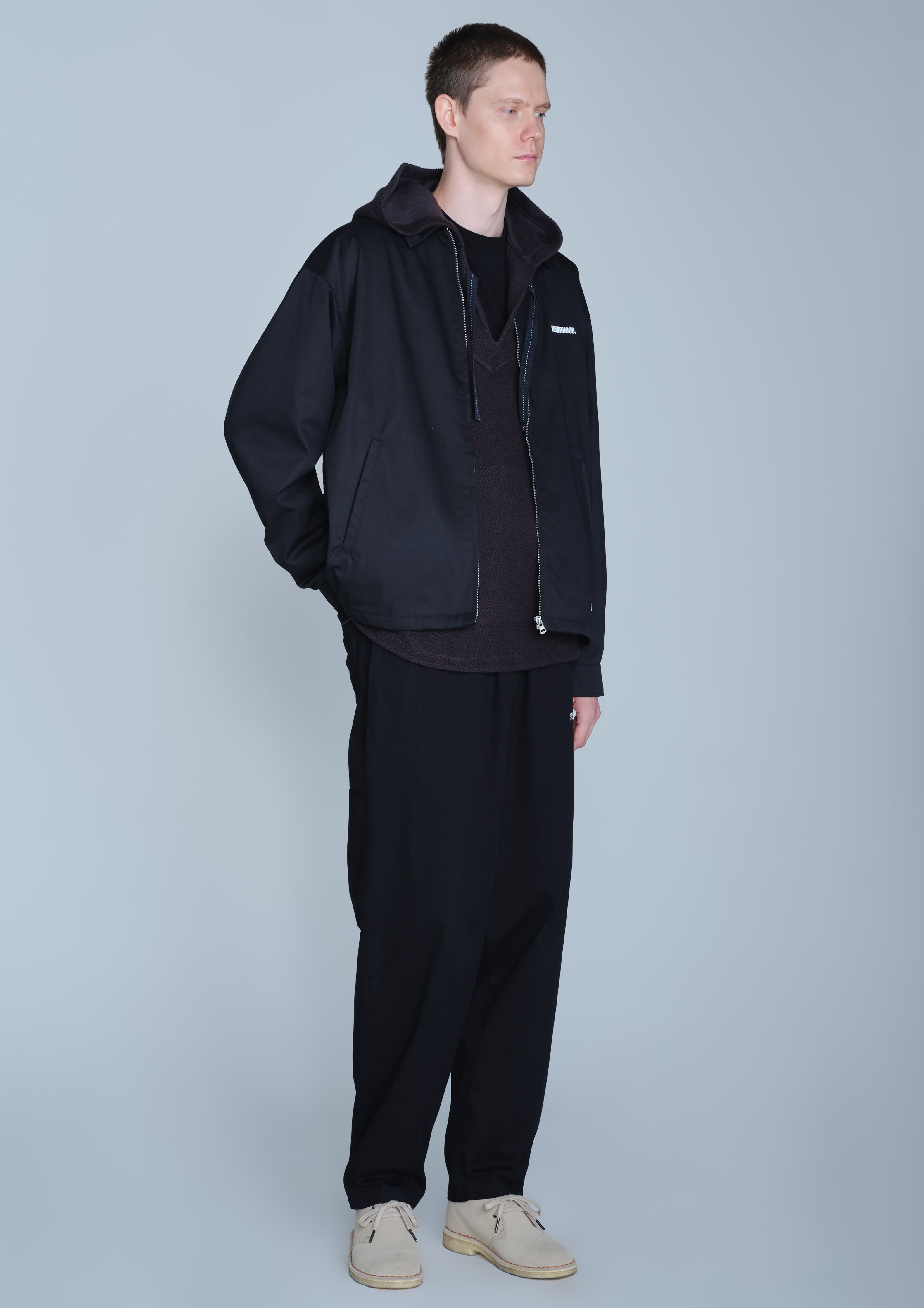 Neighborhood Zip Work Jacket-2 Jacke Schwarz M T/C-Twill