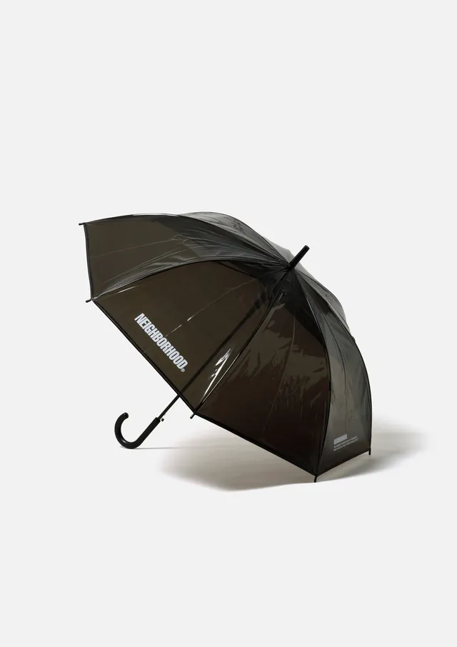 Neighborhood Logo Umbrella Regenschirm Schwarz mit Logo-Print