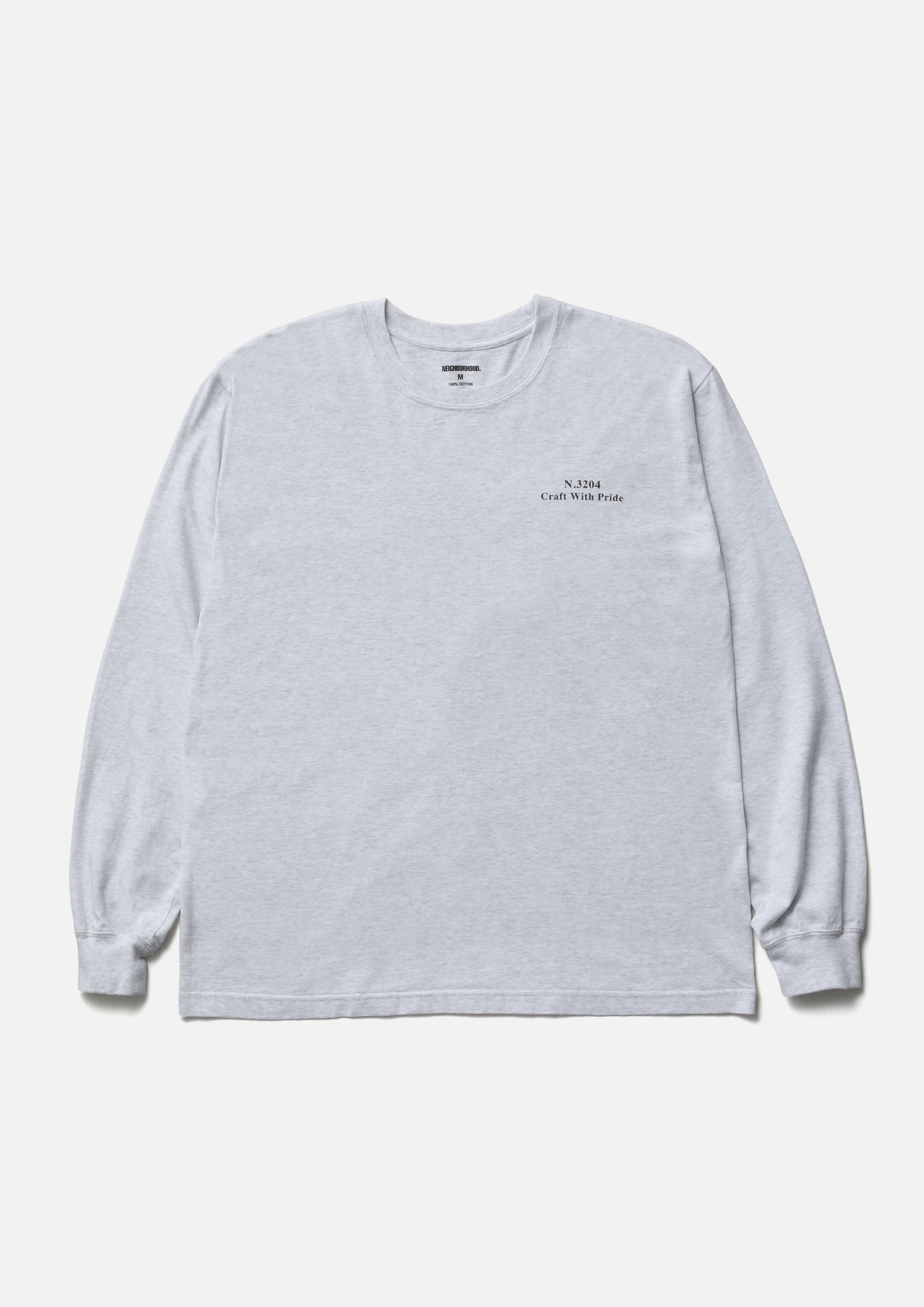 Neighborhood NH Tee LS-17 Langarmshirt Schwarz Baumwolle