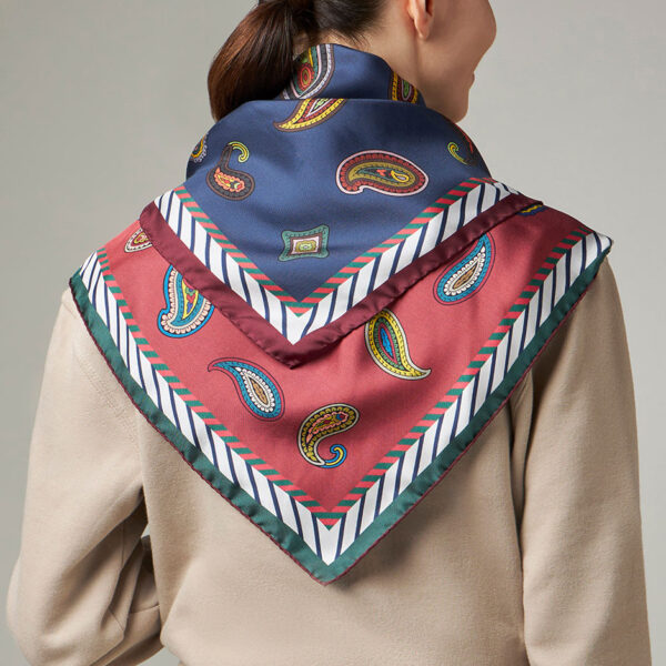 Barbieri Paisley Foulard Seide 65x65 elegant
