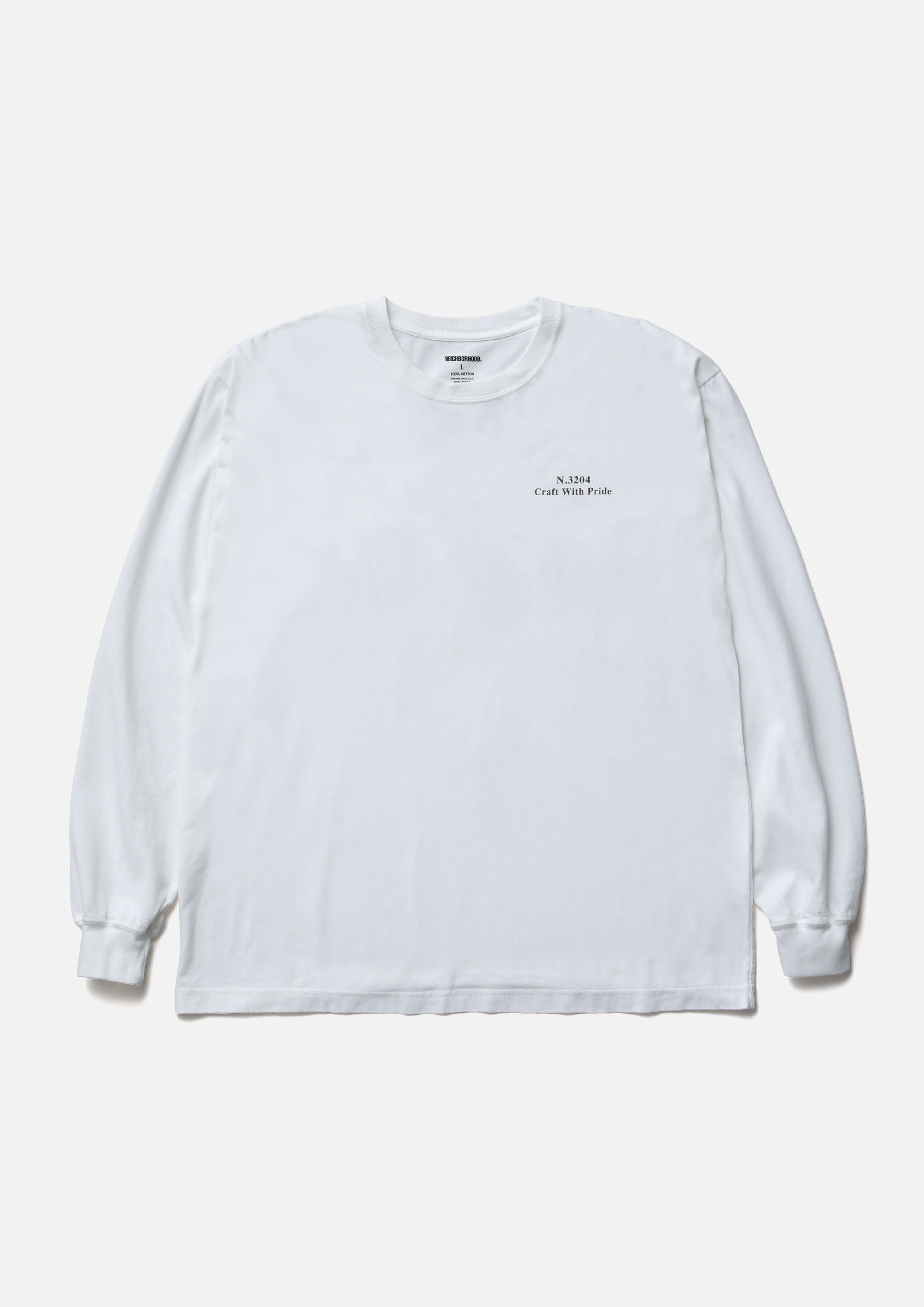 Neighborhood NH Tee LS-17 Langarmshirt Schwarz Baumwolle