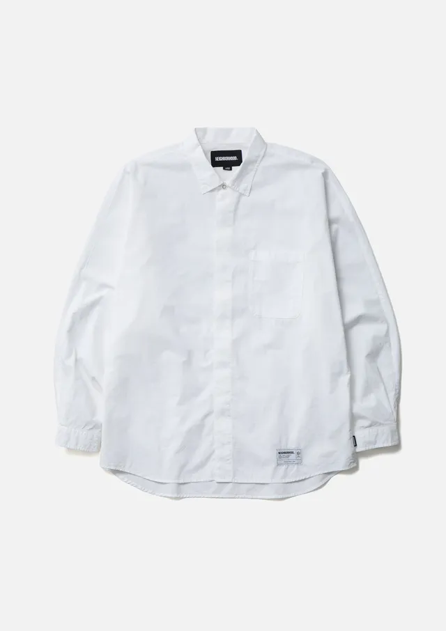 Neighborhood Dolman Sleeve Shirt LS Hemd Weiß Baumwolle