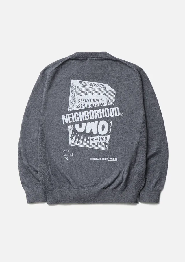 Neighborhood NH X Out Stand In Crewneck Pullover Grau