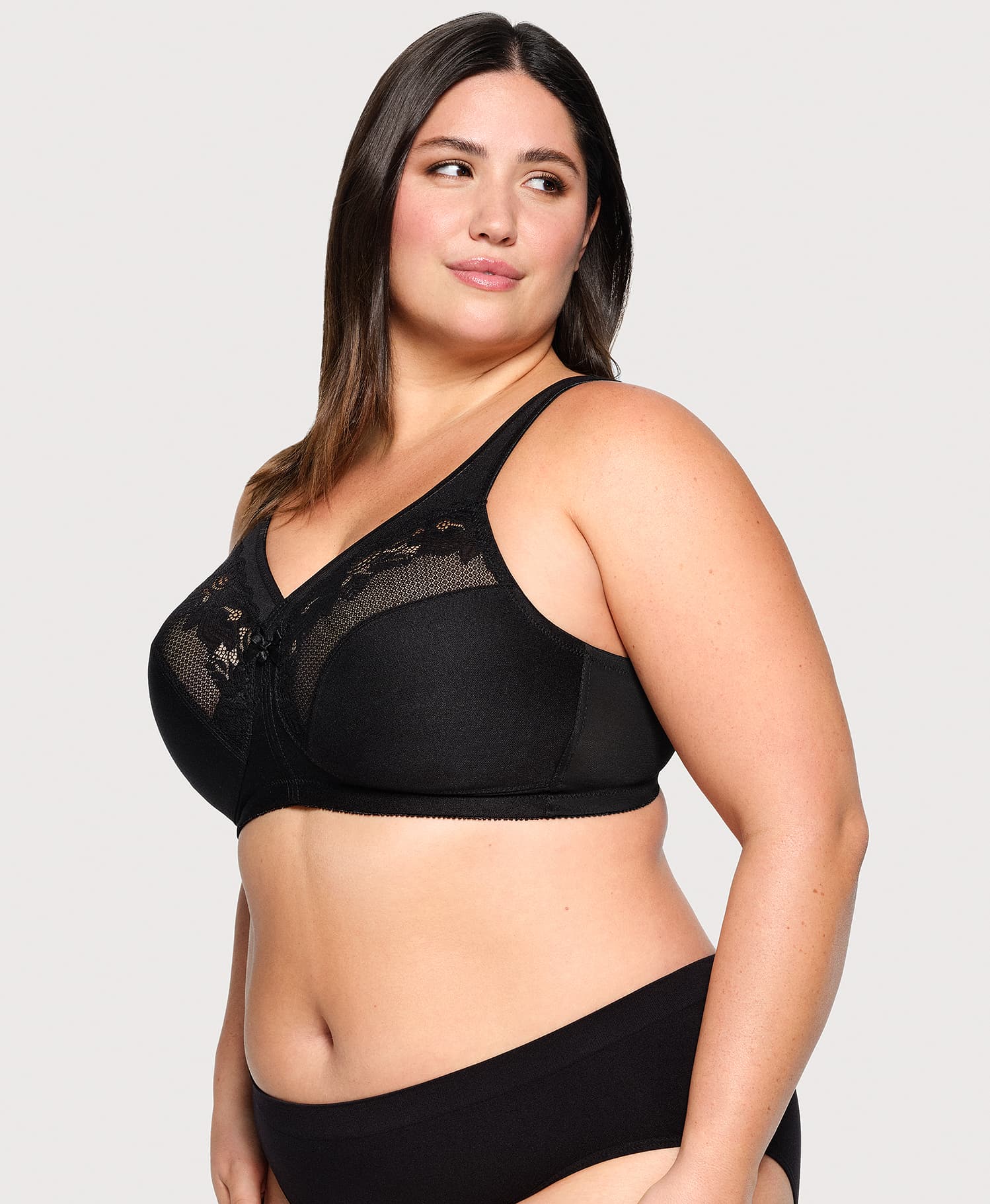 Glamorise MagicLift Minimizer-BH bügellos Schwarz Minimizer