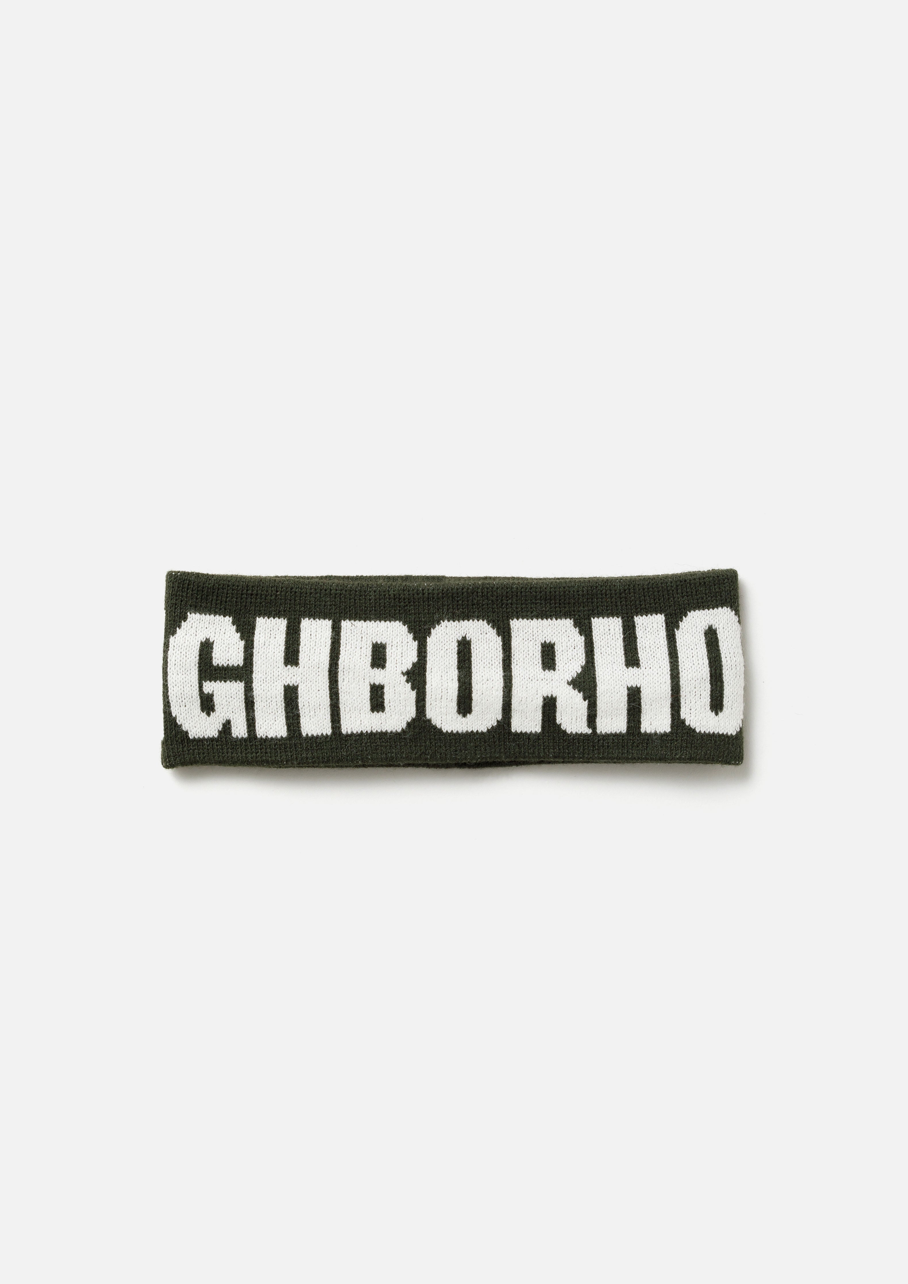 Neighborhood Logo Hair Band Stirnband Weiß
