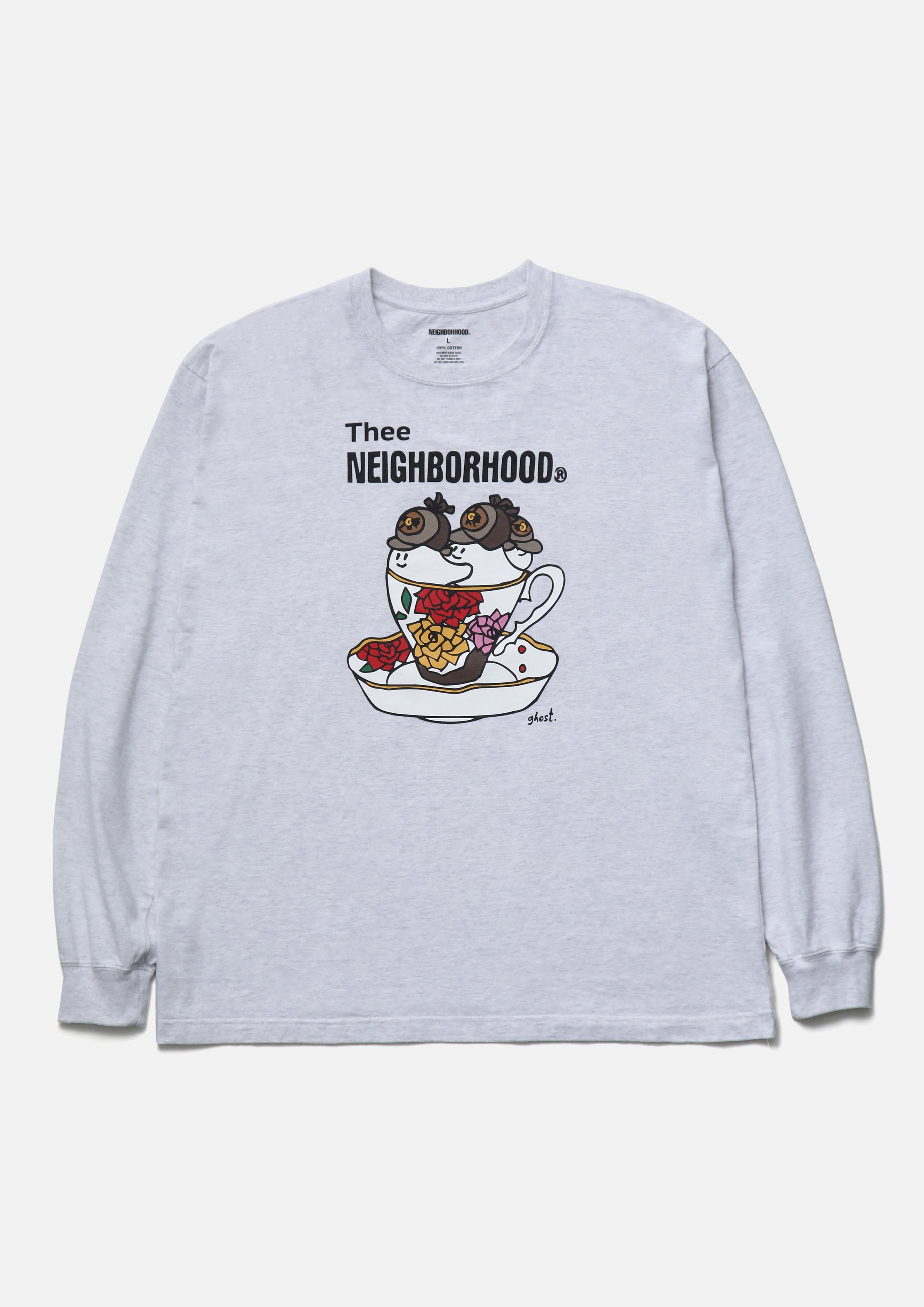 Neighborhood NH Tee LS-7 Langarmshirt Grau Grafikprint