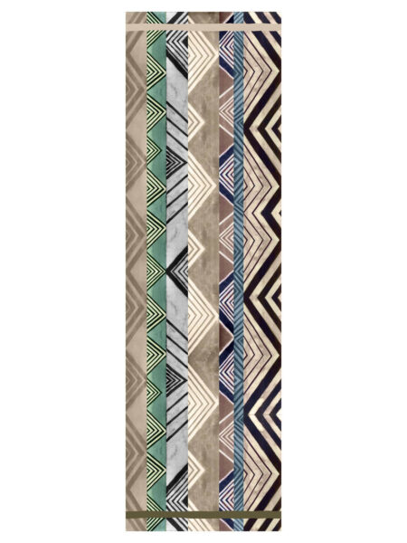 Barbieri Sciarpe Geo Schal Wolle Geometrie-Muster