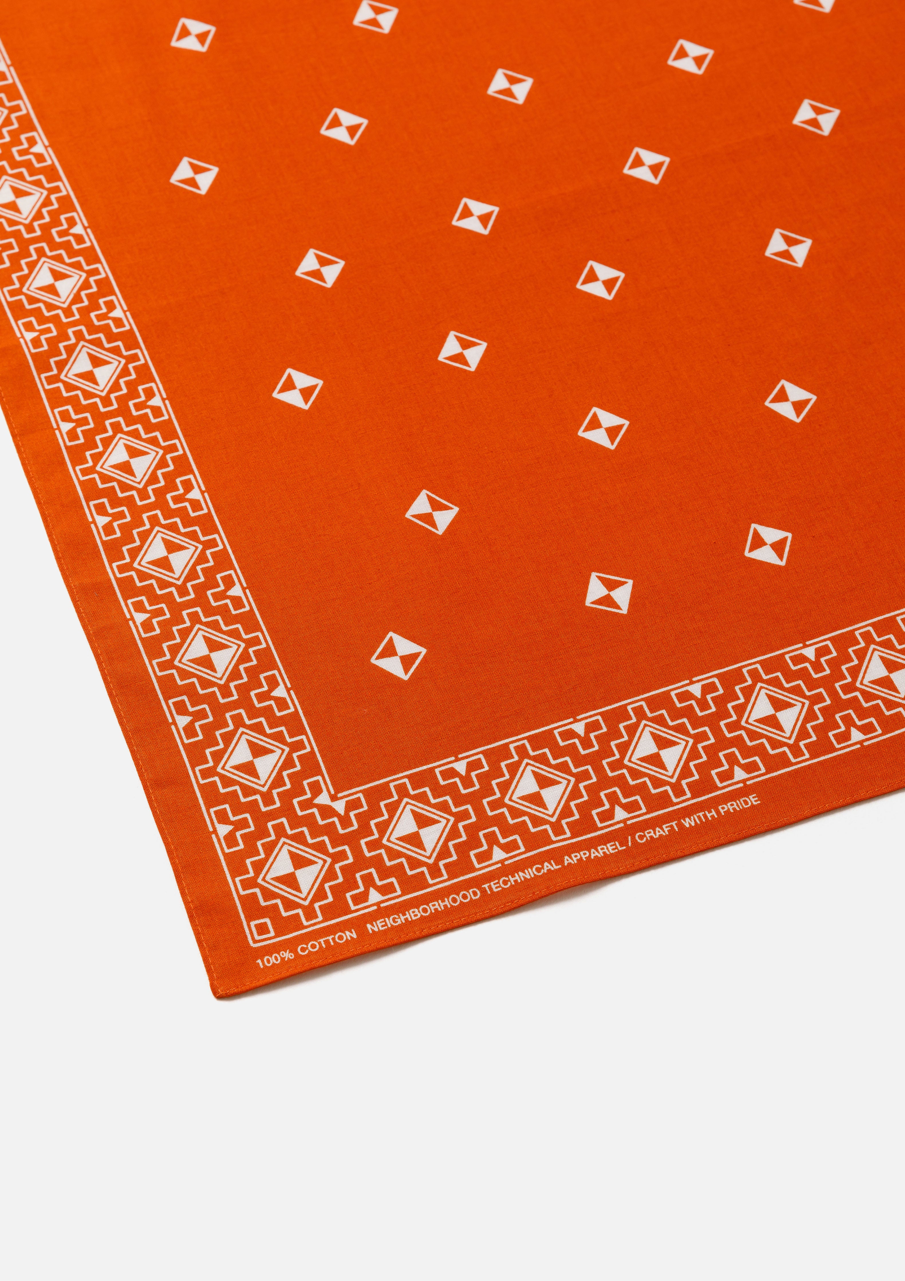 Neighborhood Geometric Pattern Bandana Baumwolle Schwarz